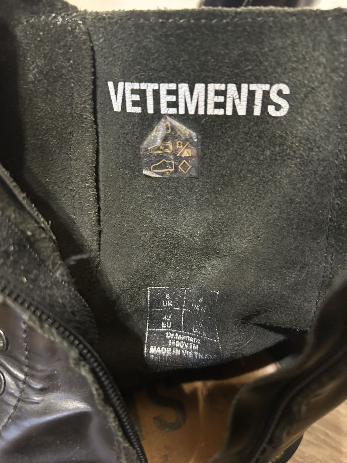 Dr. Martens × Vetements Vetements x Dr.Martens BORDERLINE BOOTS Size US 9 / EU 42 - 5 Thumbnail