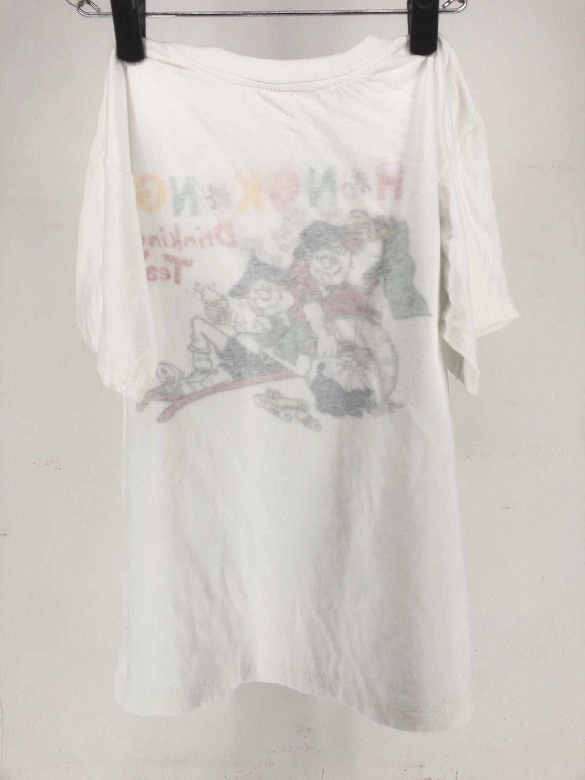 Cartoon Network × Vintage Vintage White Hong Kong Drinking Team Funny Graphic tee Size US M / EU 48-50 / 2 - 5 Thumbnail