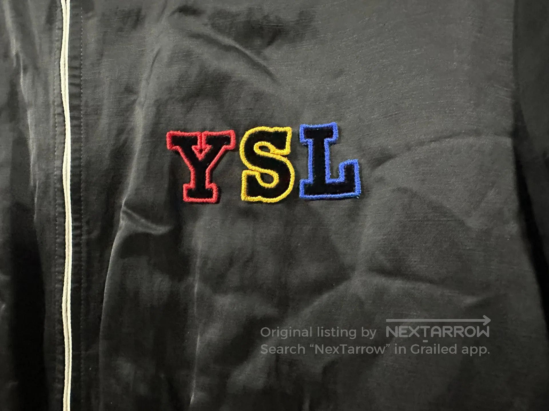 Saint Laurent Paris Saint Laurent YSL 21FW Satin Flight Jacket. Size US M / EU 48-50 / 2 - 3 Thumbnail