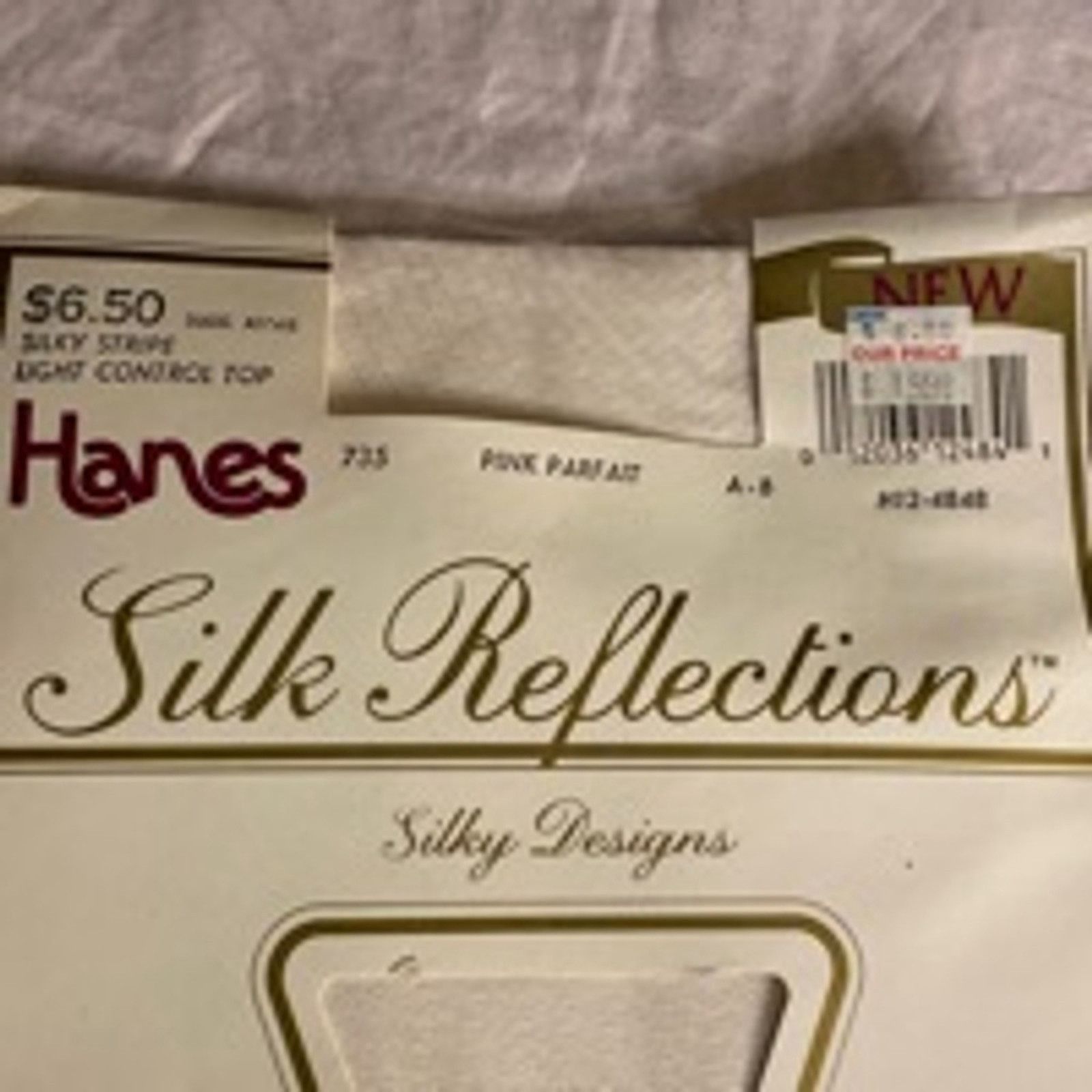 Hanes Vintage Hanes Silk Reflections Pantyhose Pink Parfait A-B Size ONE SIZE - 2 Thumbnail