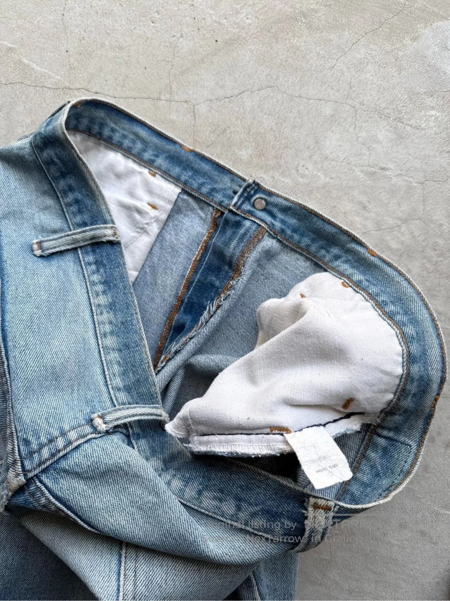 Vintage Vintage 60s JC Penney Distressed Straight Jeans. Size US 36 / EU 52 - 9 Thumbnail