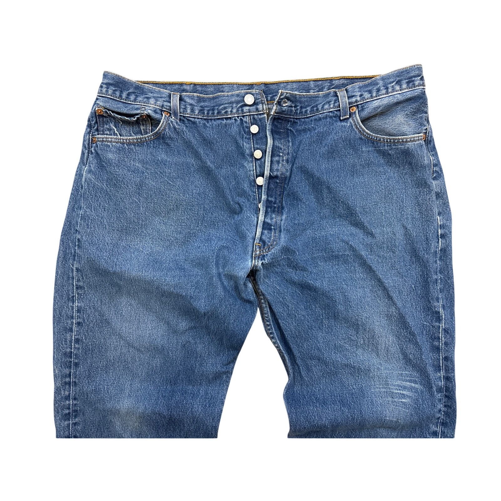 Levi's Vintage 1998 Levi’s 501 button fly USA selvedge jean 41x30 Size US 40 / EU 56 - 3 Thumbnail