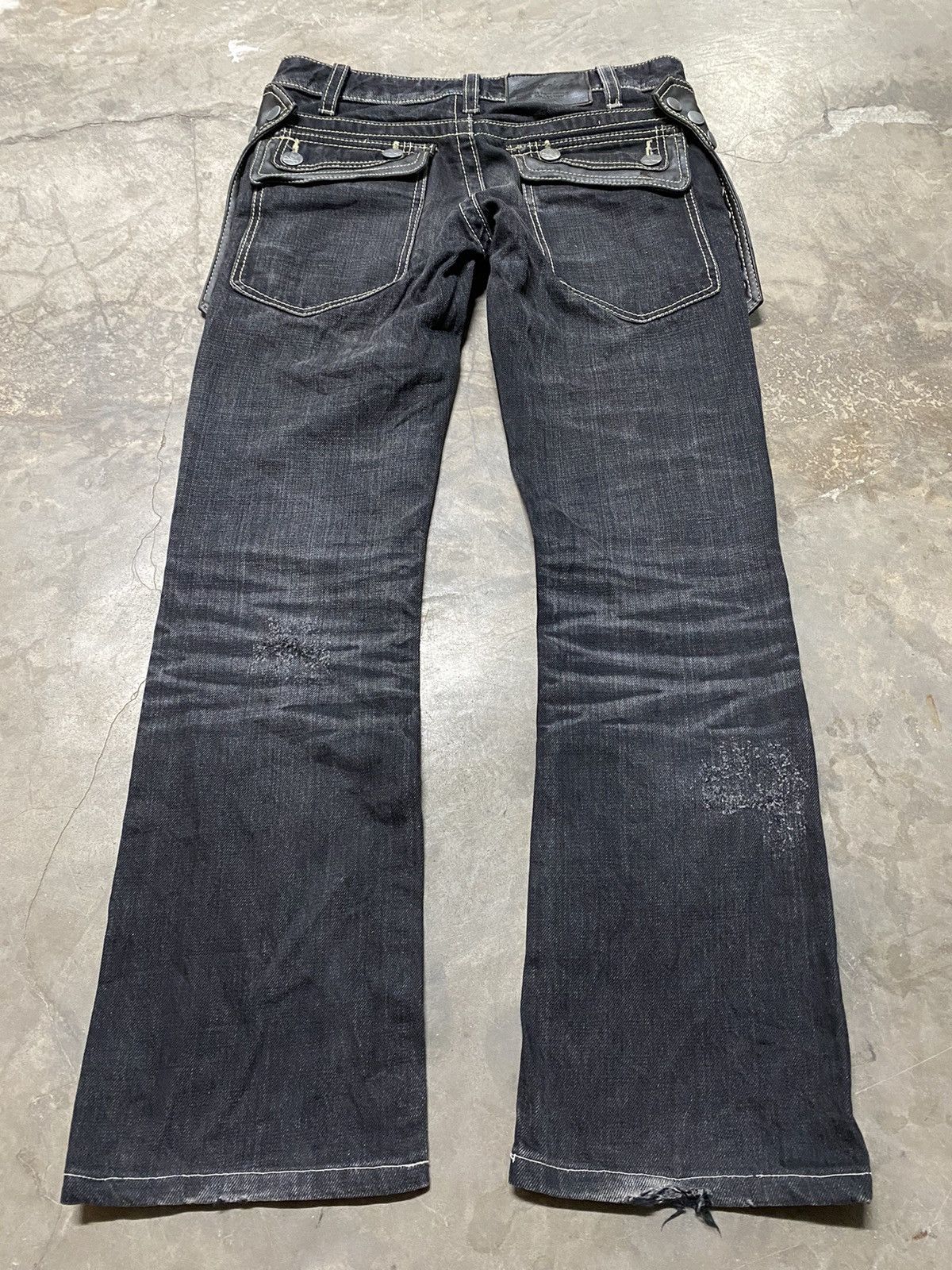 Japanese Brand × Tornado Mart Japan Flare Jeans Skull Punk Army of NO! #3 Size US 32 / EU 48 - 1 Thumbnail