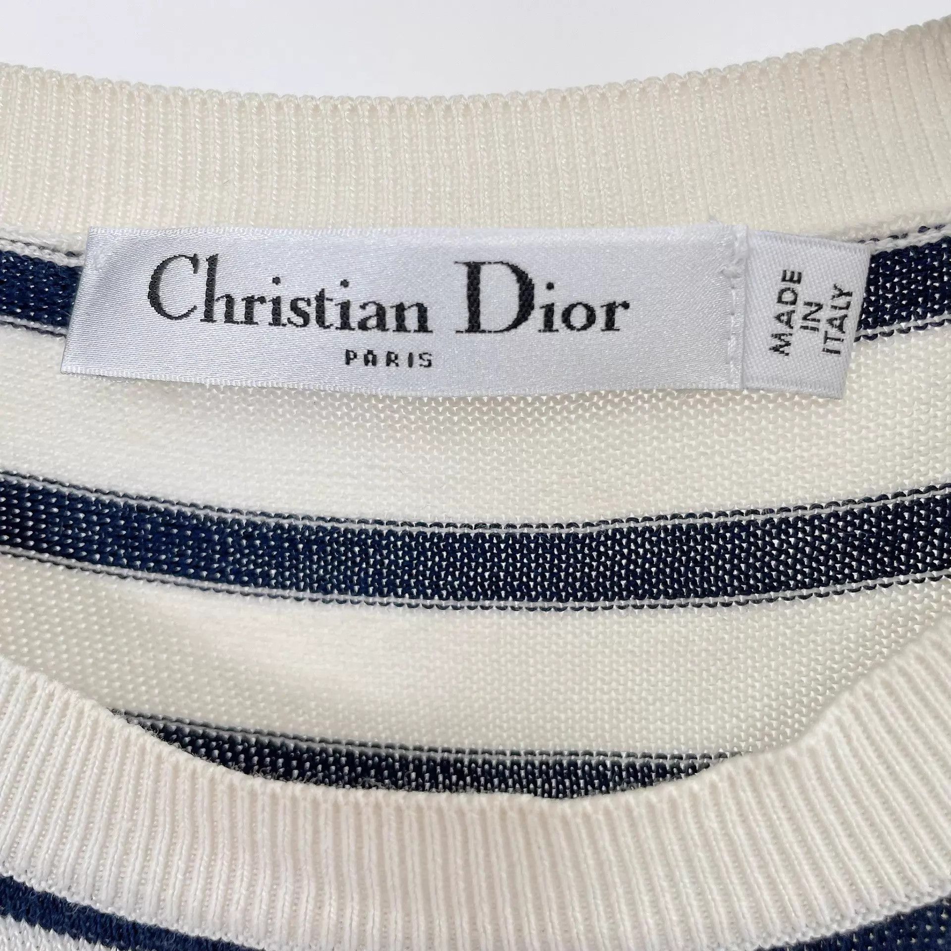 Dior Dior striped knit short-sleeve F38 Size S / US 4 / IT 40 - 5 Thumbnail