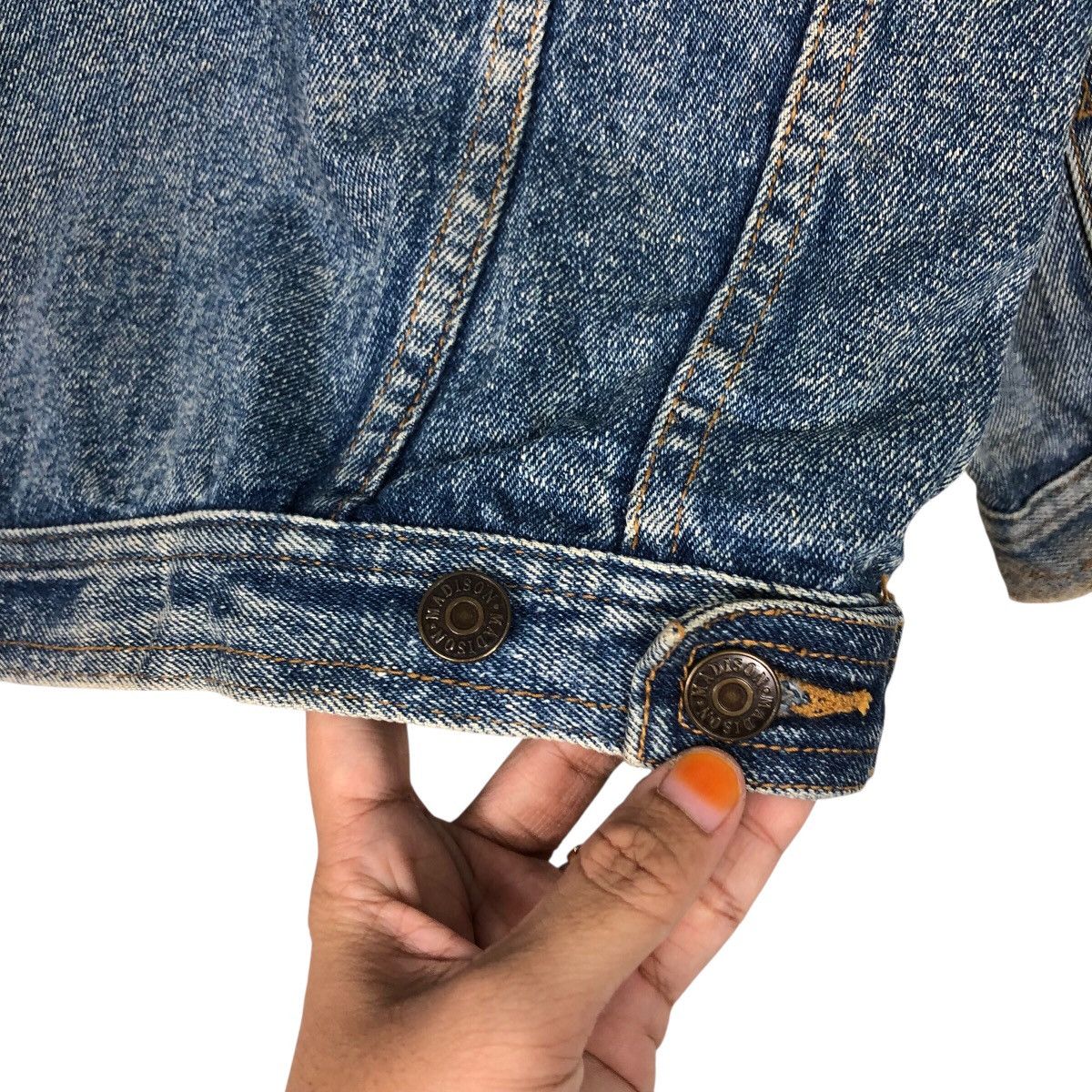 Japanese Brand 📌Vintage Trucker Denim Jacket Marucelossa Issey Miyake Size US M / EU 48-50 / 2 - 13 Thumbnail