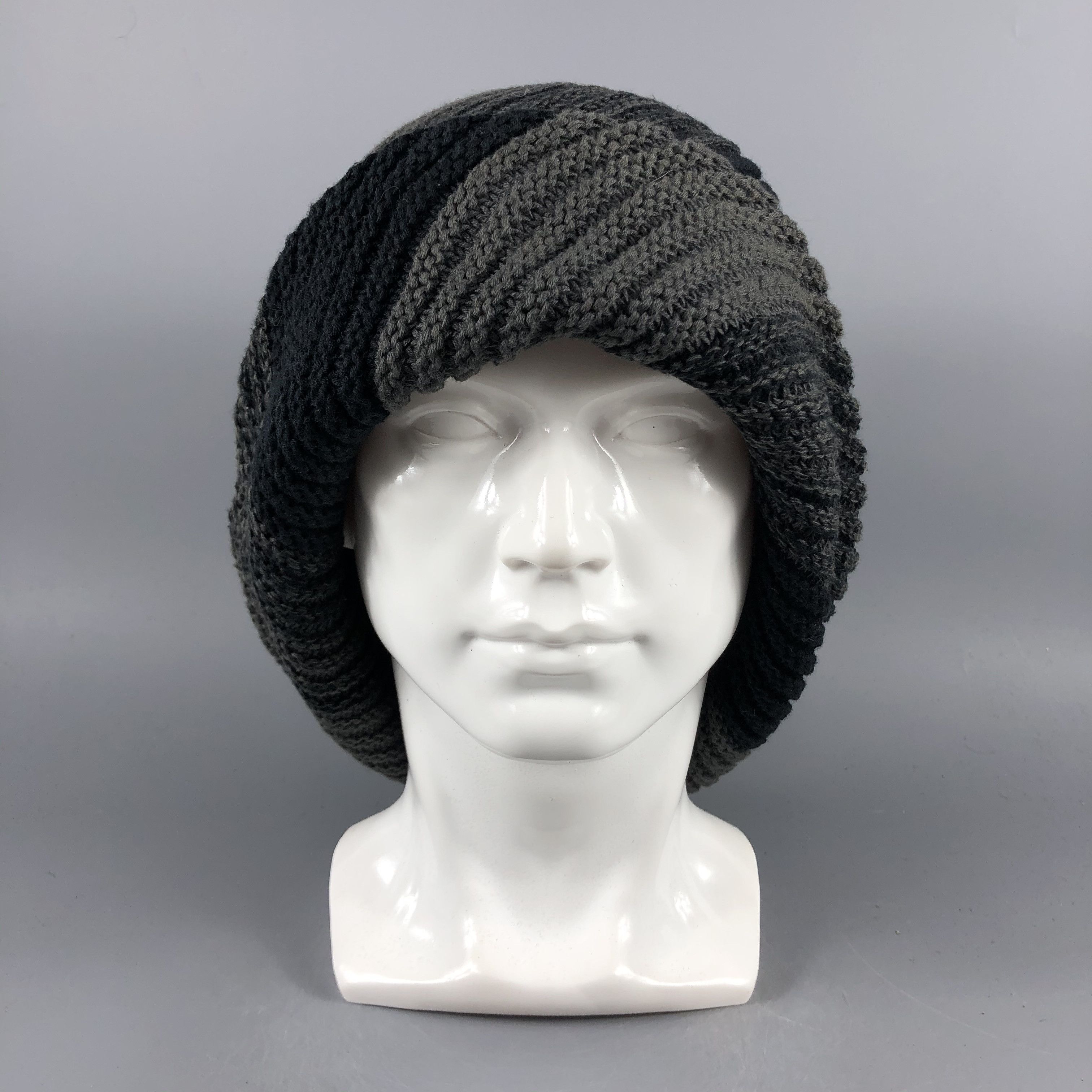 image of Vintage Tricolor Fisherman Beanie Snow Cap -D1151, Men's