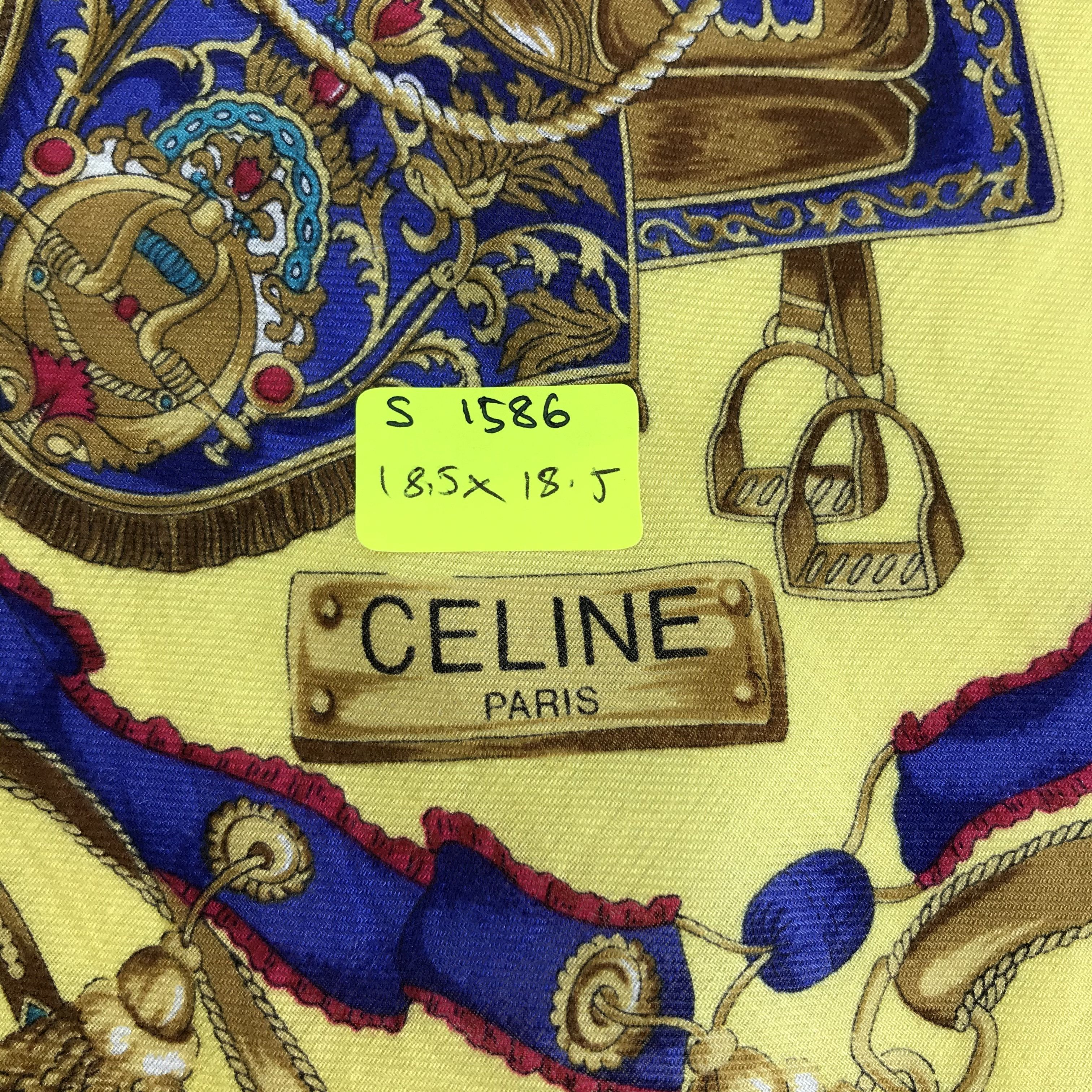 Celine × Vintage Celine Bandana / Handkerchief / Neckerchief - S1586 Size ONE SIZE - 5 Thumbnail