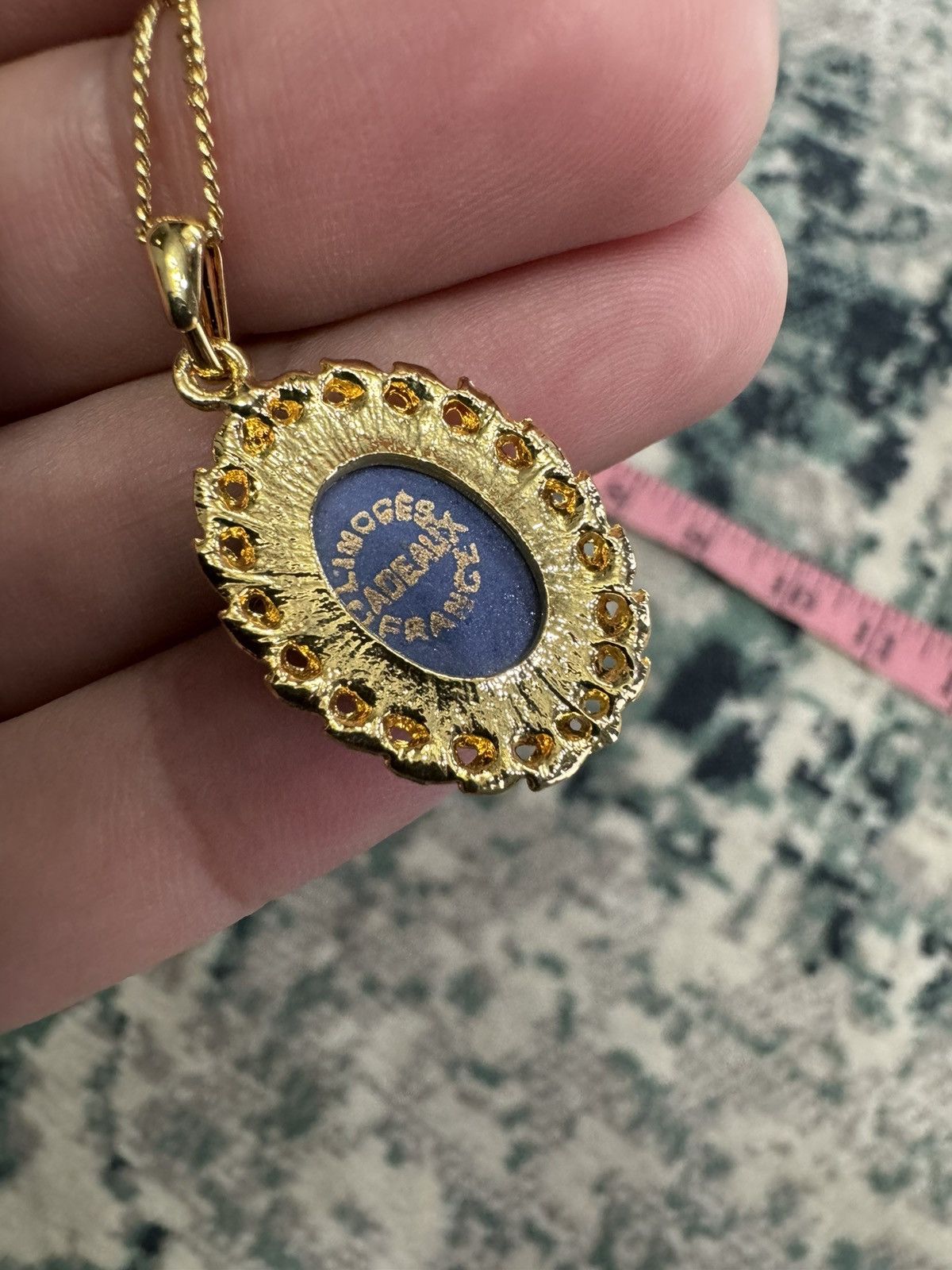 Jewelry VINTAGE FRANCE LIMOGES CADEAUX GOLD TONE NECKLACE Size ONE SIZE - 4 Thumbnail