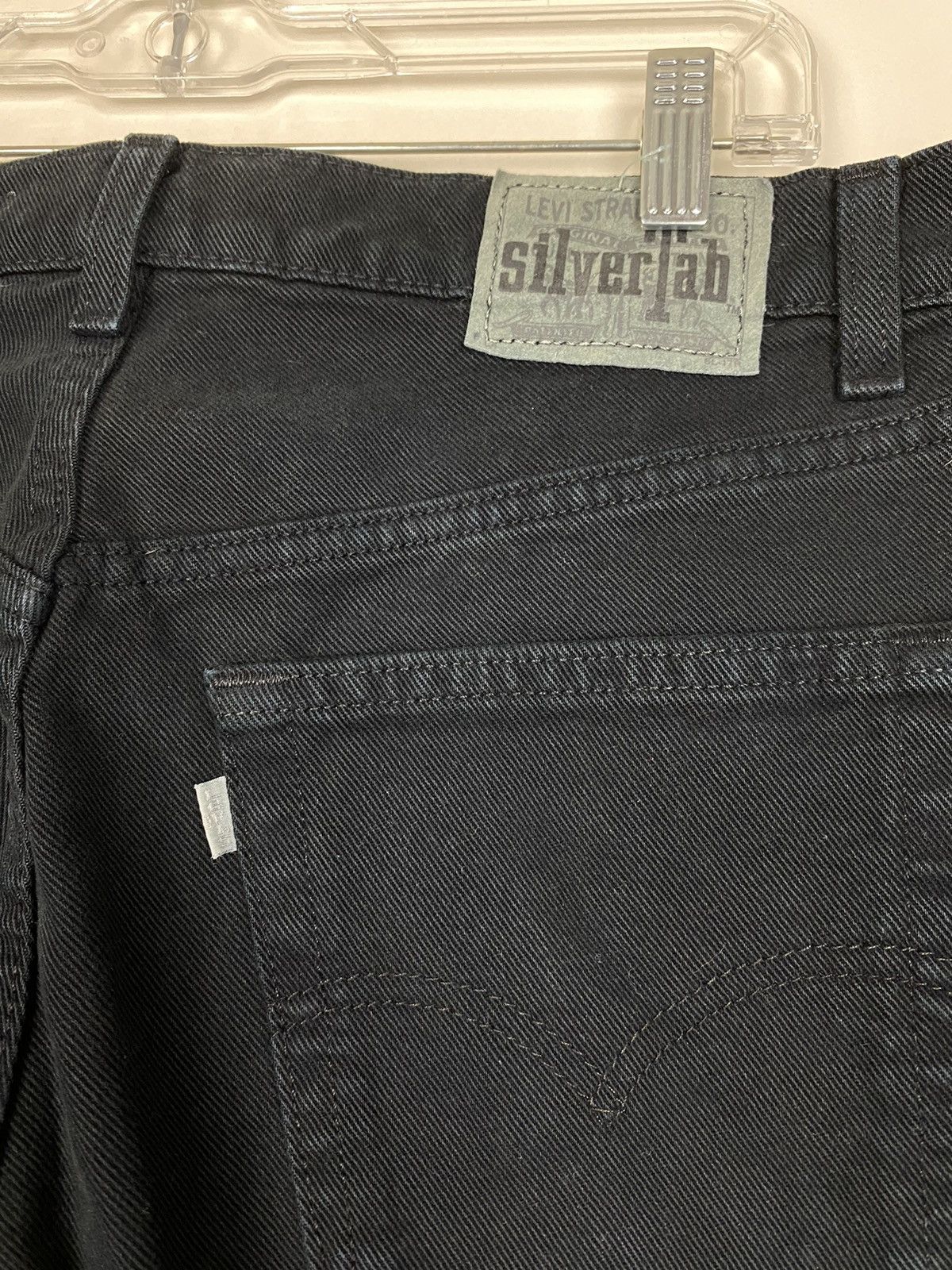 Levi's Vintage 1995 Levi’s Silver Tab Loose Black Denim Jeans 90’s Size US 34 / EU 50 - 5 Thumbnail