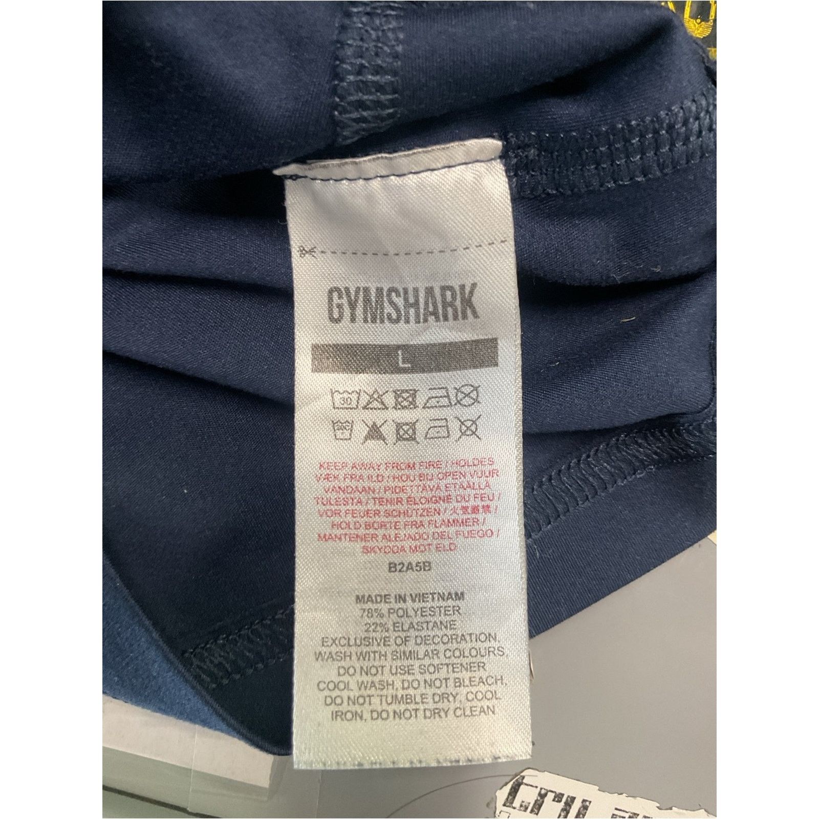 Gymshark Gymshark Navy Blue High Waisted Biker Shorts Size 28" / US 6 / IT 42 - 3 Thumbnail