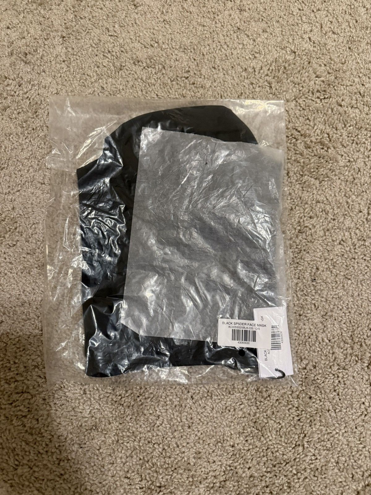 Sp5der × Young Thug OG LOGO V2 SHIESTY MASK - Black / O/S Size ONE SIZE - 3 Thumbnail