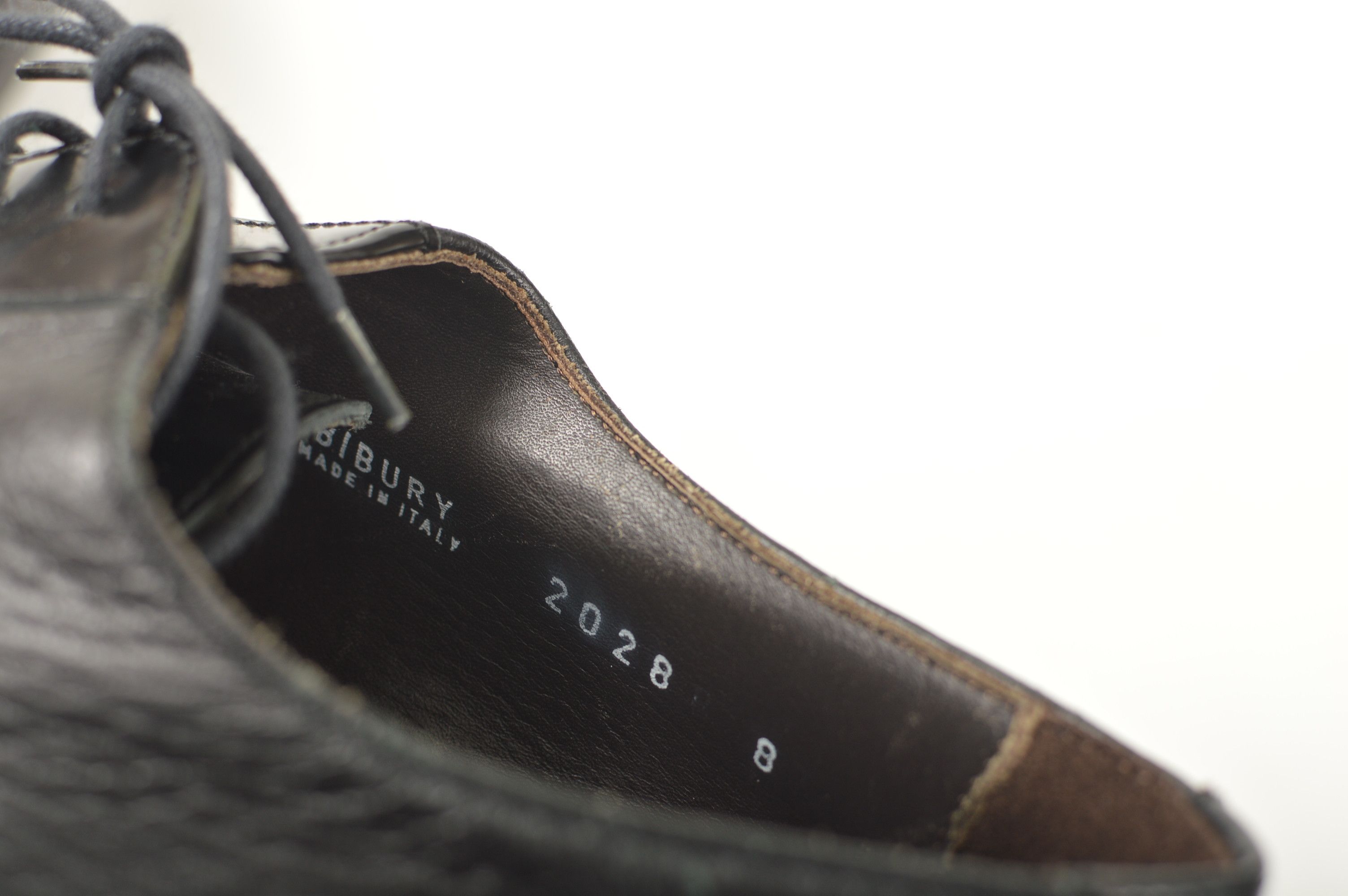 Loake Loake Bibury Combined Leather Black Oxford Shoes Size US 9 / EU 42 - 8 Thumbnail