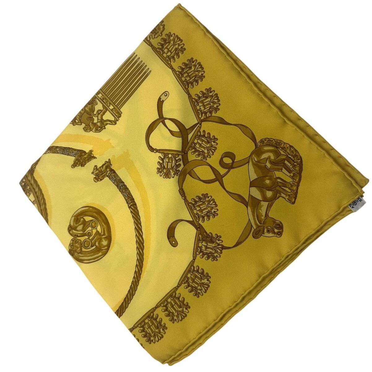 Hermes HERMES LES CAVALIERS D'OR 100% Silk Square 45 (RARE) Size ONE SIZE - 4 Thumbnail
