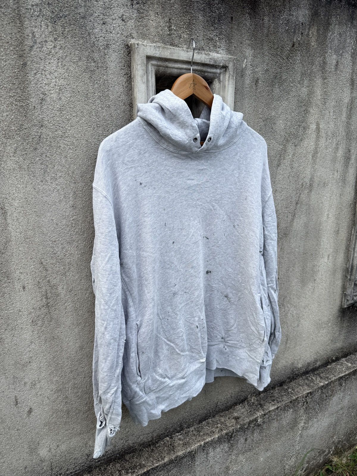 Lemaire × Uniqlo Uniqlo Hoodie Distressed Inspired by If Six Was Nine Size US L / EU 52-54 / 3 - 2 Thumbnail