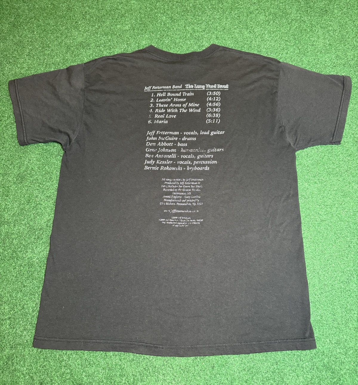 Fruit Of The Loom × Vintage Vintage Y2K John Fetterman Band Long Hard Road T Shirt Size US L / EU 52-54 / 3 - 4 Thumbnail