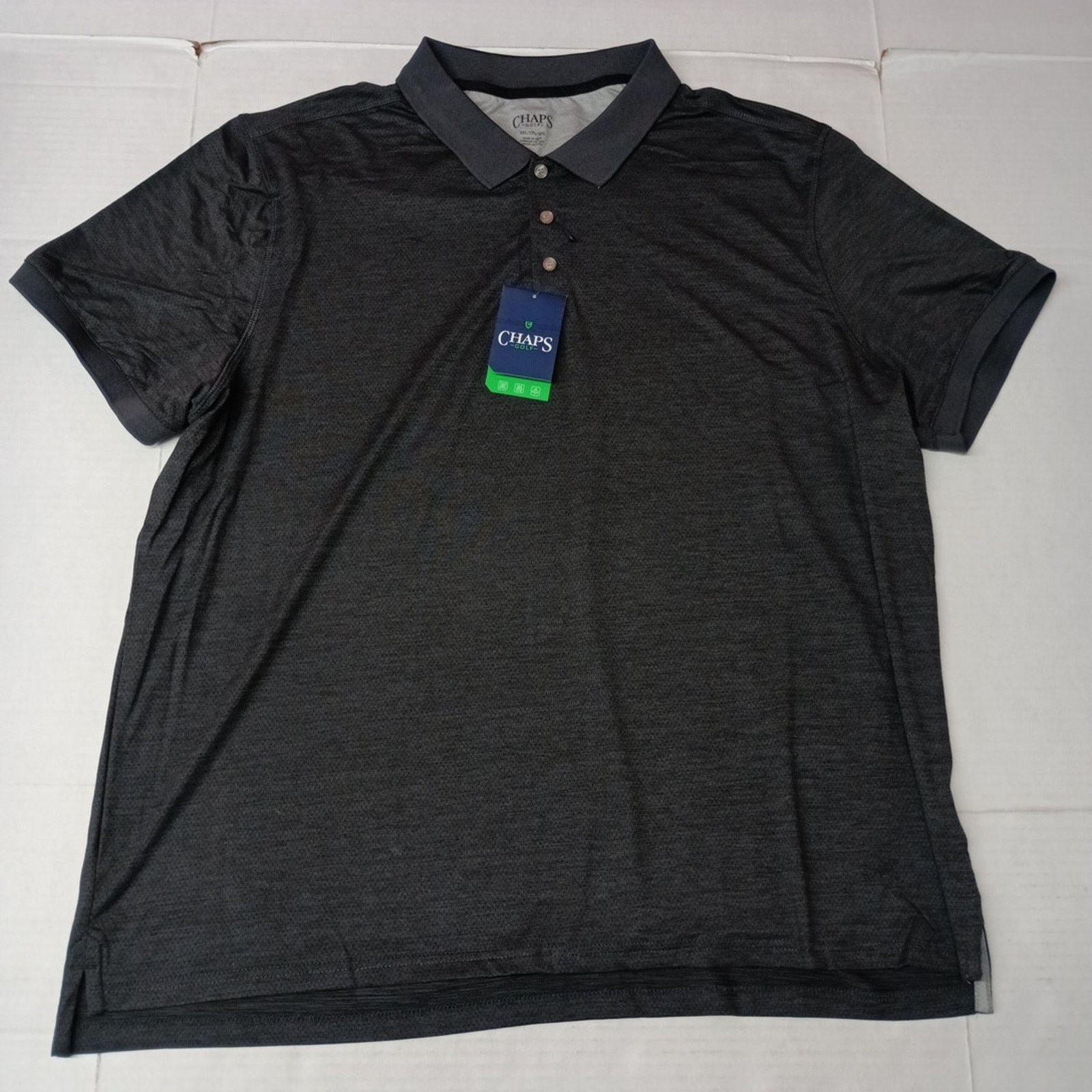 Chaps Chaps Golf Core Polo Shirt Mens 3XL Black Onyx 4-Way Stretch Size US XXL / EU 58 / 5 - 1 Thumbnail