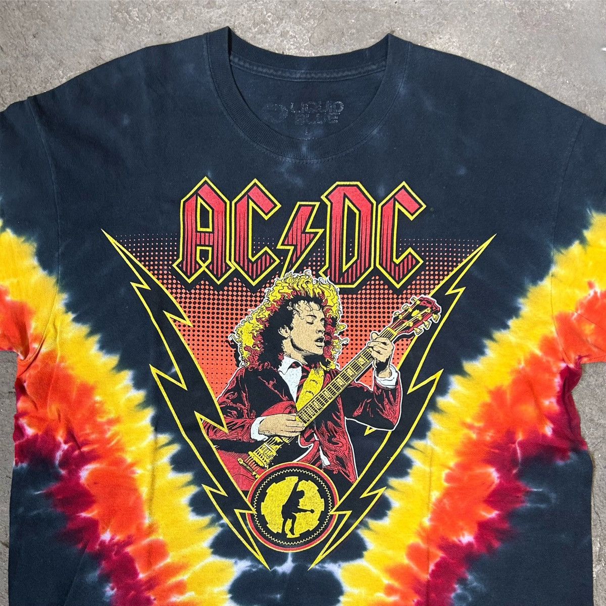 AC/DC × Liquid Blue Liquid Blue Angus Lightning AC/DC Tie-Dye T-Shirt Size US L / EU 52-54 / 3 - 2 Thumbnail