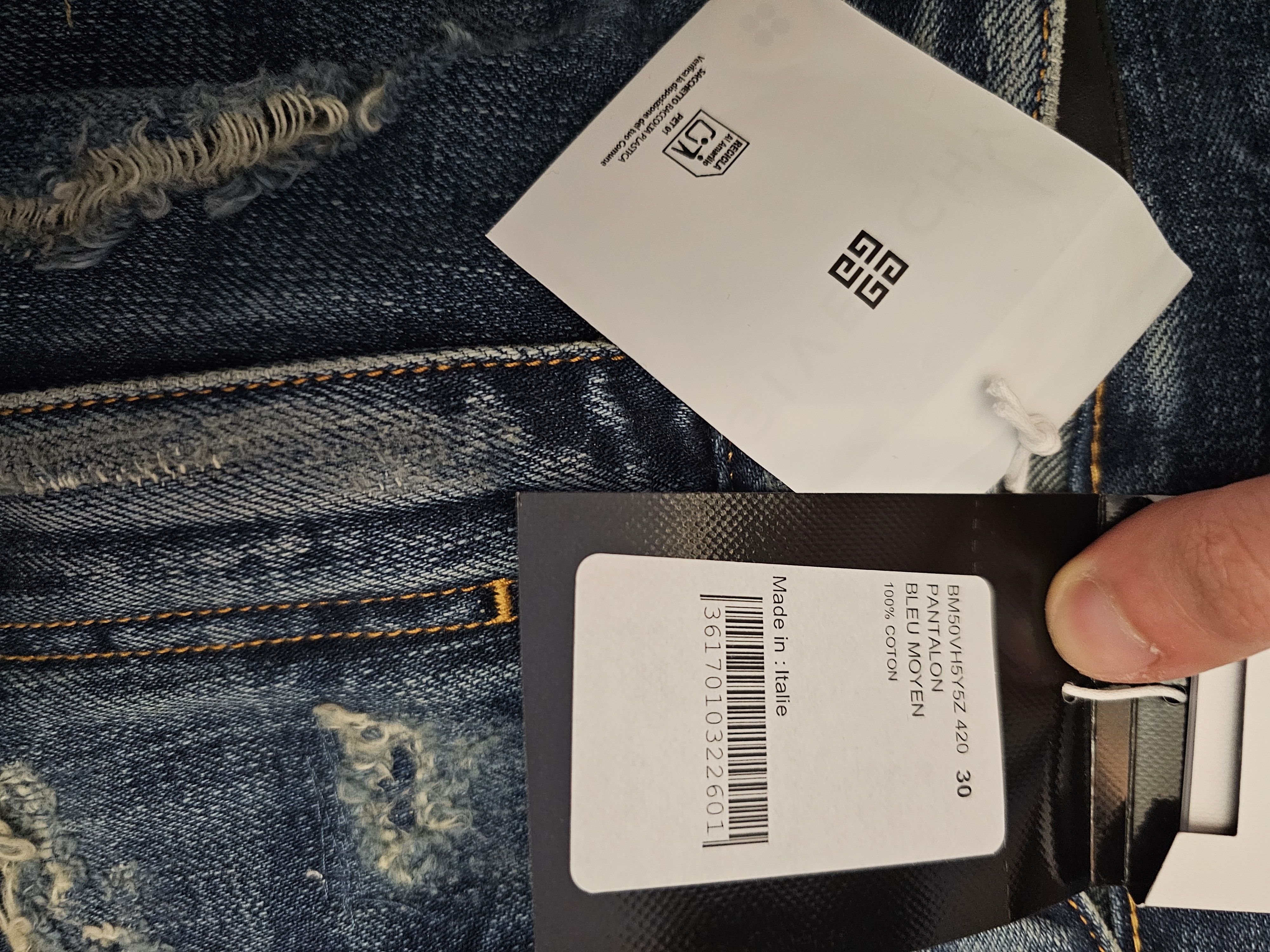 Givenchy Givenchy blue boro moleskin patch jeans, new with tags Size US 30 / EU 46 - 6 Thumbnail