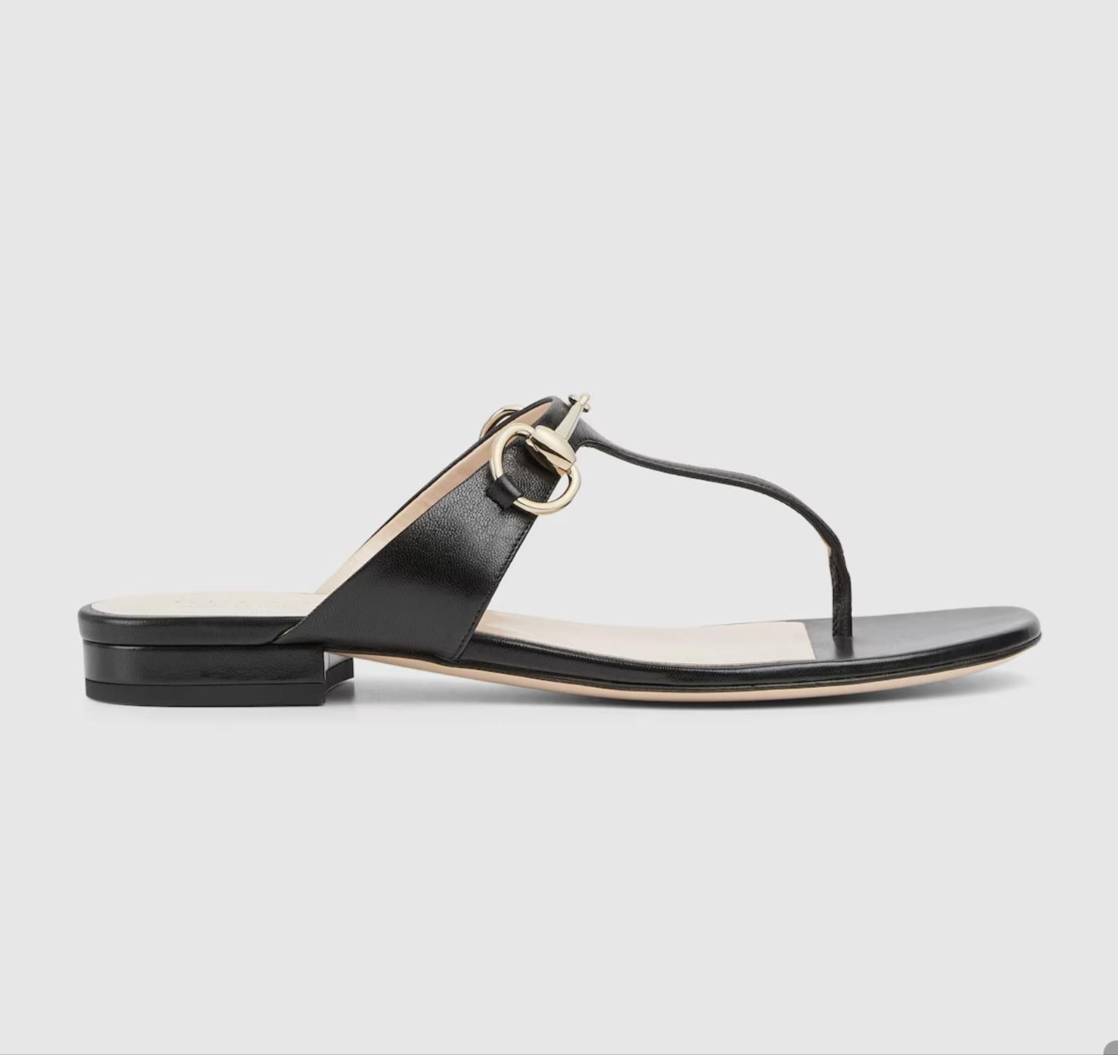 Gucci WOMEN'S THONG SANDAL WITH HORSEBIT SIZE 40 Size ONE SIZE - 1 Thumbnail