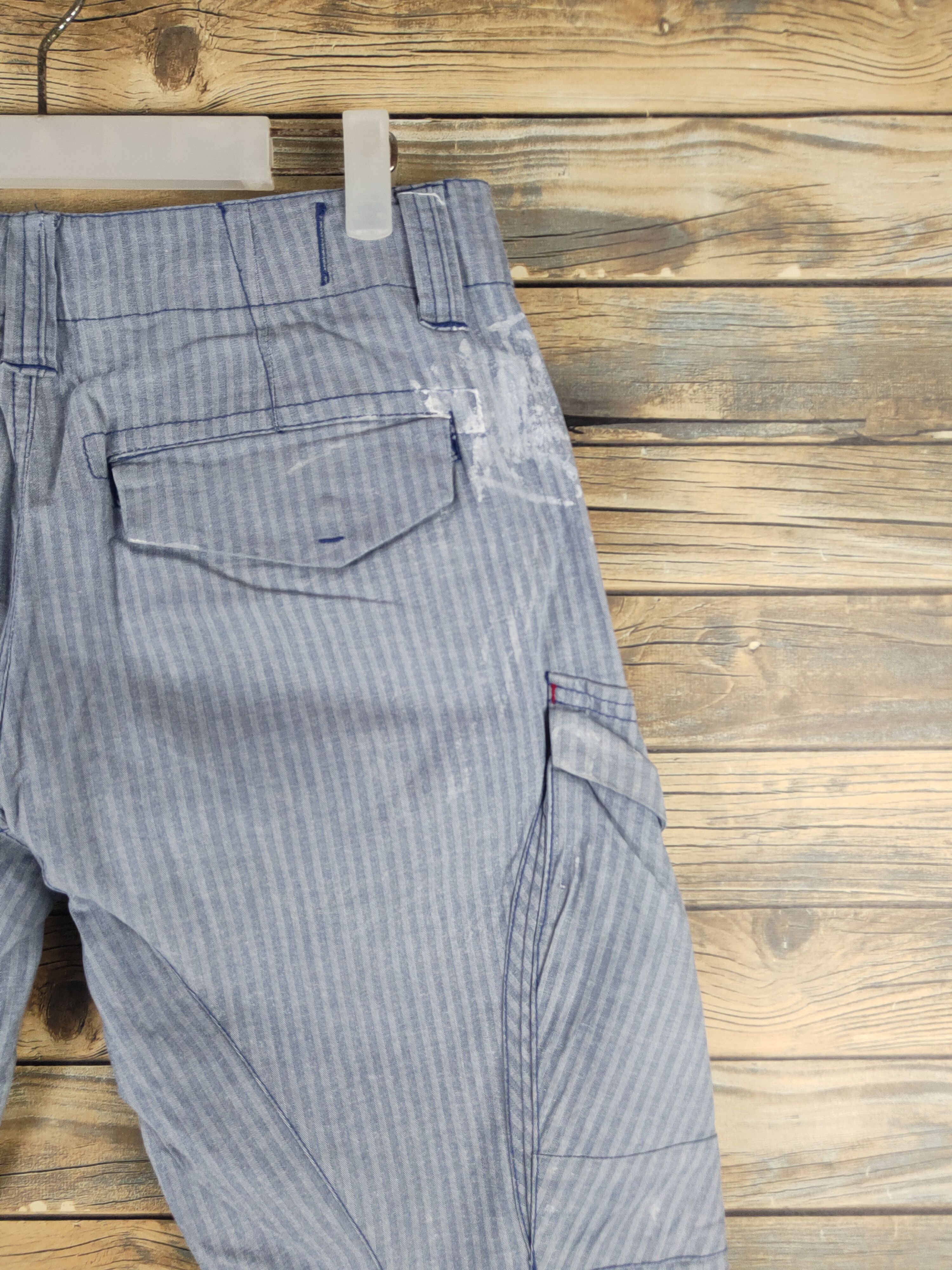 Japanese Brand DL Xebec Genba Blue Multipocket Cargo Pants #46-229T Size US 31 - 10 Thumbnail