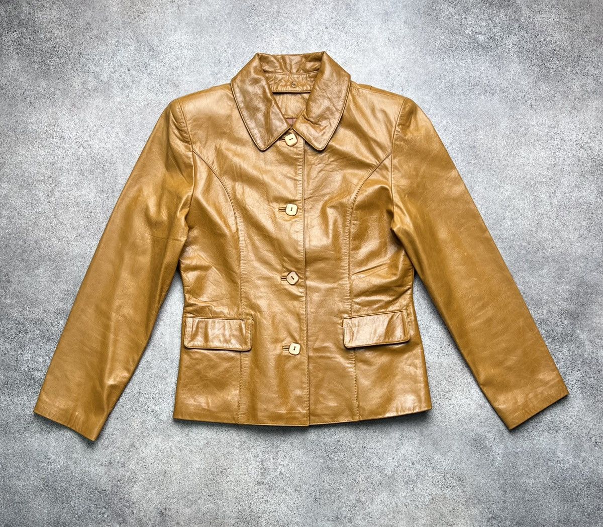 Other Vintage 90s japanese style retro leather jacket Size S / US 4 / IT 40 - 1 Thumbnail