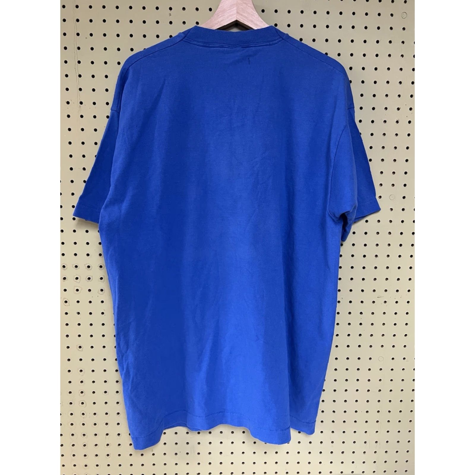 Fruit Of The Loom VINTAGE Fruit of the Loom Stitch T-Shirt XL Men Blue Crew Neck 1992 Regular Cotton Crew Neck Mens XXL? Size US XL / EU 56 / 4 - 2 Thumbnail