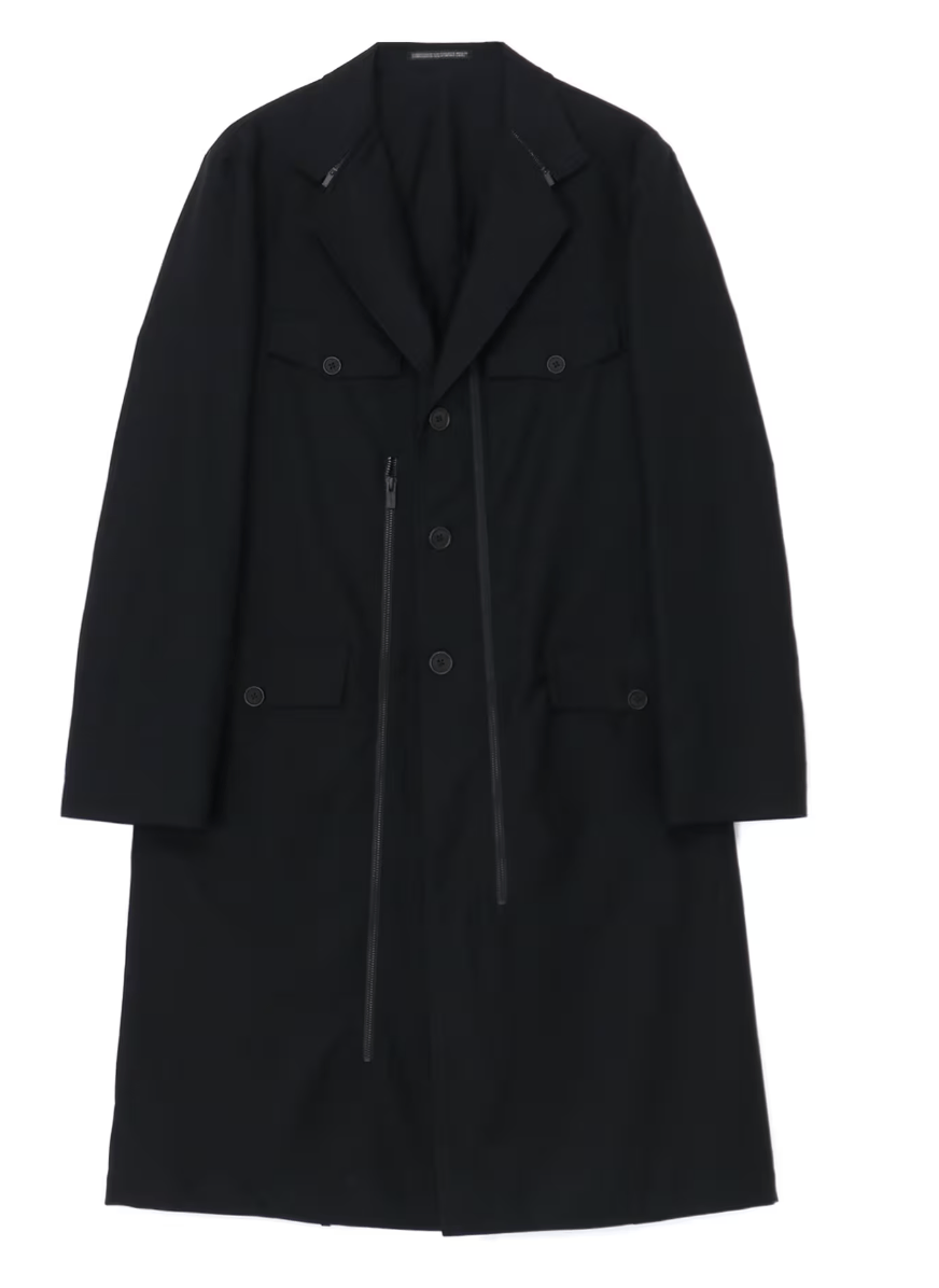 Yohji Yamamoto Yohji Yamamoto Pour Homme W/GABARDINE Open Button Big Jacket Size US M / EU 48-50 / 2 - 1 Thumbnail