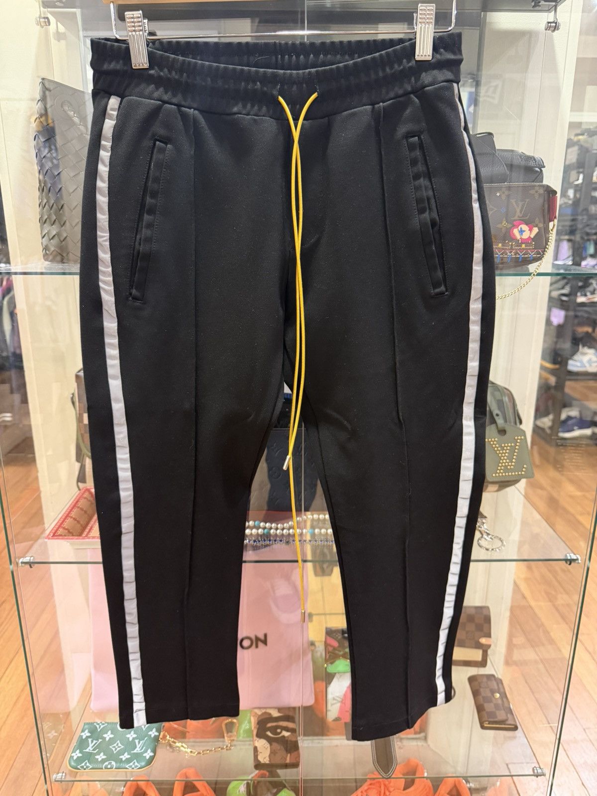 Rhude Rhude Traxedo Stripe Pants - Black Size US 30 / EU 46 - 1 Thumbnail