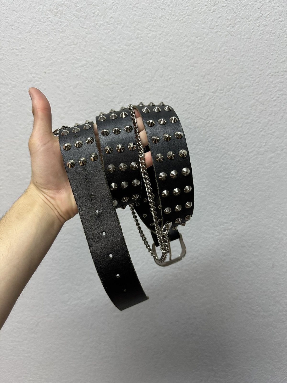 Hysteric Glamour Vintage Y2K Zip Waist Rick Owens Style Punk Leather Belt Size 34 - 10 Thumbnail