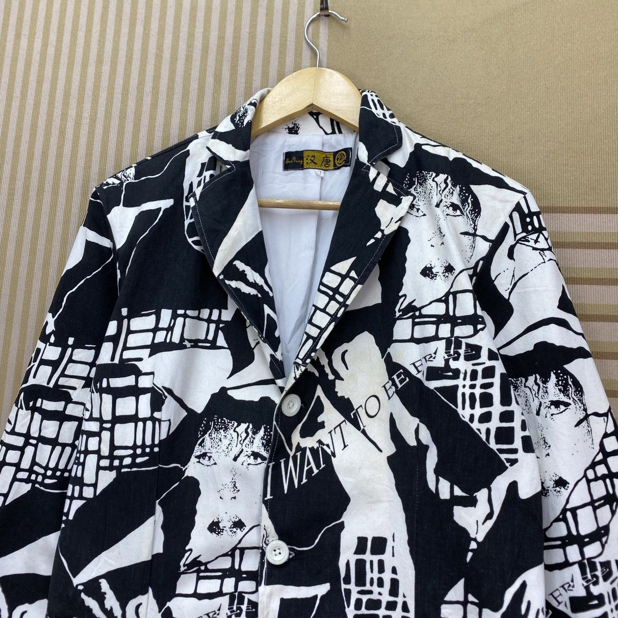 Art Comes First 🫶Art Blazer Allover printed I want To Be Free Blazer Jacket Size US M / EU 48-50 / 2 - 2 Thumbnail