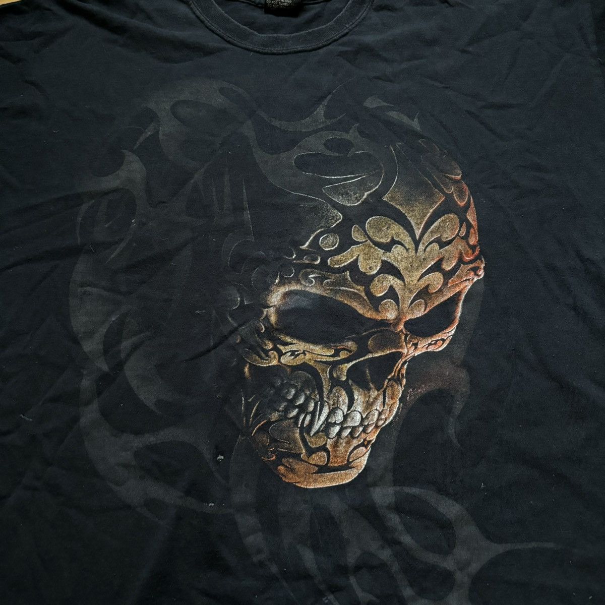Hysteric Glamour × Tribal Streetwear × Vintage Vintage Tribal skull dead face Y2K punk T-shirt Size US XXL / EU 58 / 5 - 3 Thumbnail