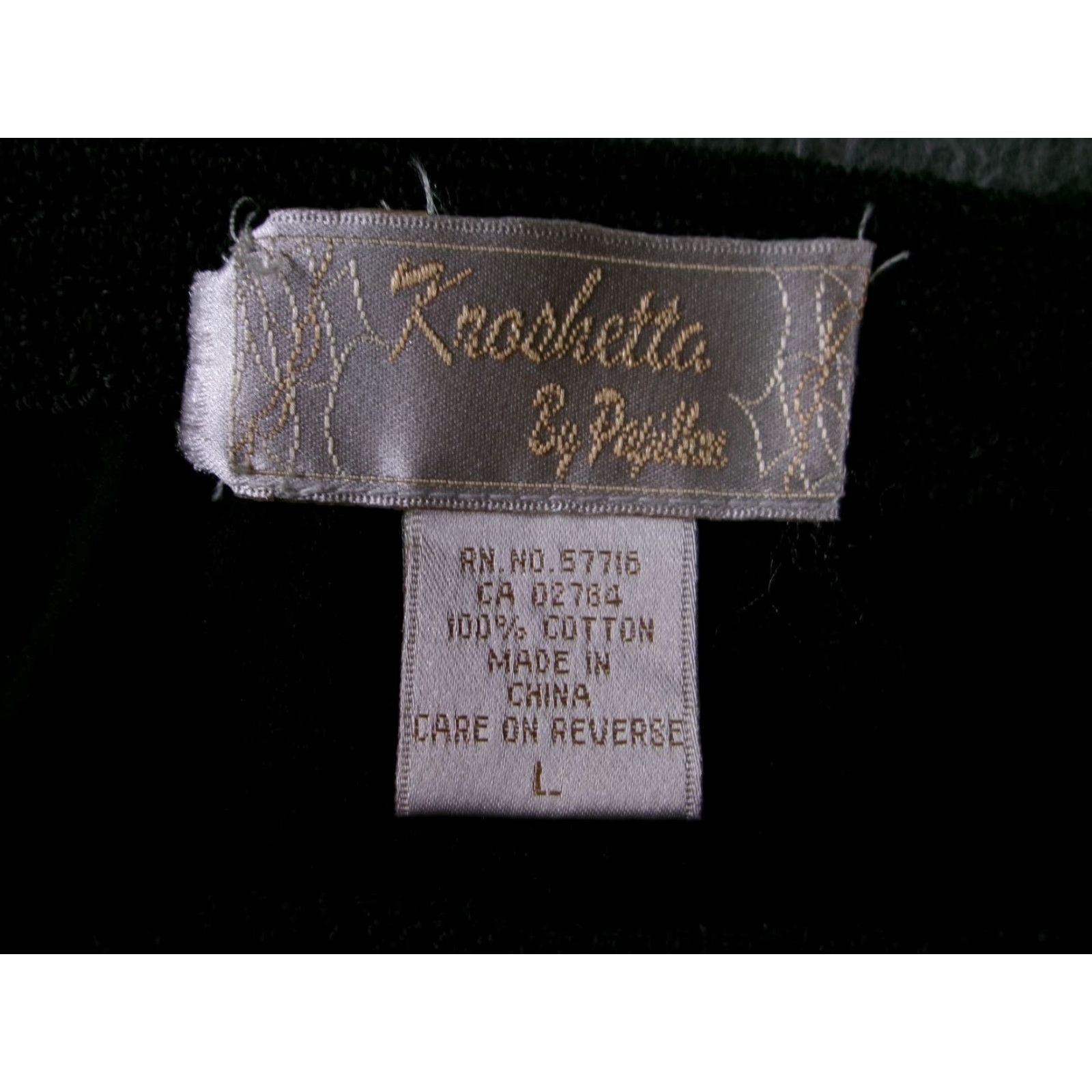 Vintage VINTAGE Krochetta & Papillon Black Crochet Knit Skirt L Lace Hem Cotton Midi Bohemian Womens Straight Pencil Waist Elastic Pull On Size 36" / US 14 / IT 50 - 7 Thumbnail