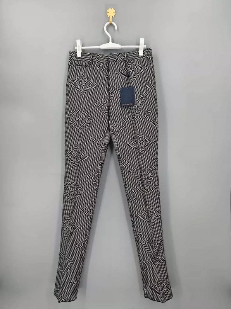 LOUIS VUITTON Houndstooth Trousers 2504-Nextarrow