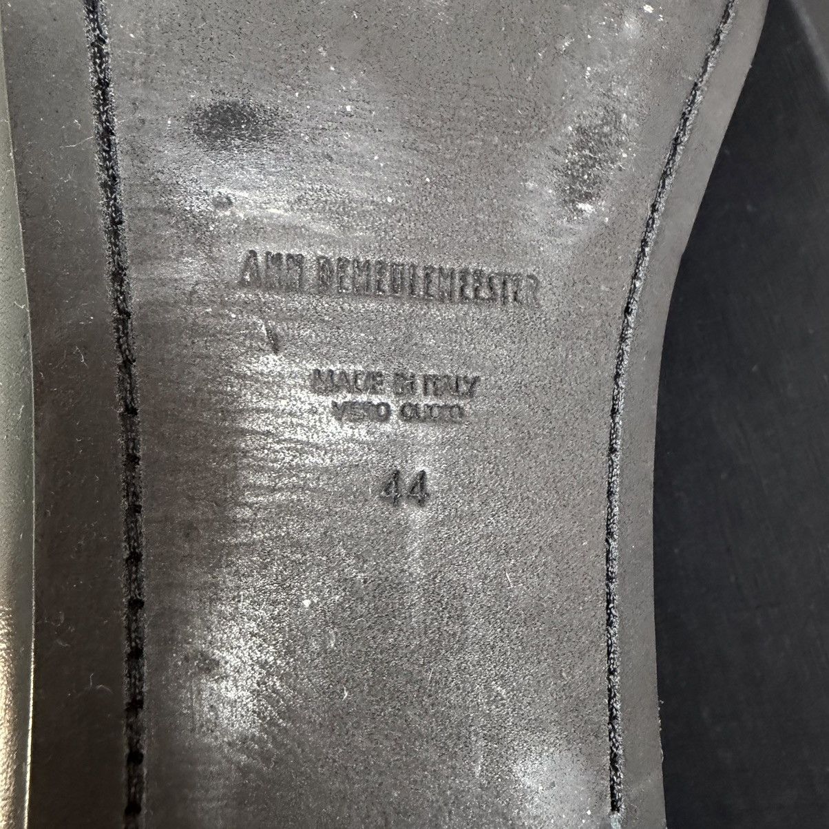 Ann Demeulemeester Ann Demeulemeester SS25 Black Silver Soft Boots Size US 11 / EU 44 - 5 Thumbnail