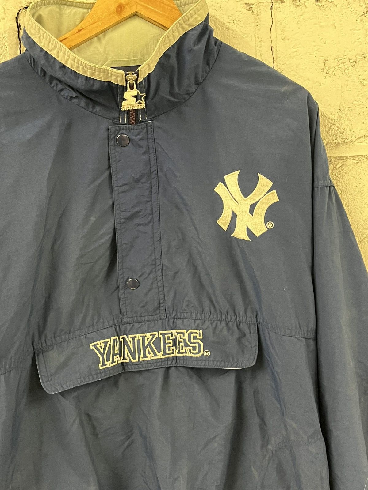 Starter Vintage NY yankees starter jacket 90s streetwear sportswear Size US XL / EU 56 / 4 - 4 Thumbnail