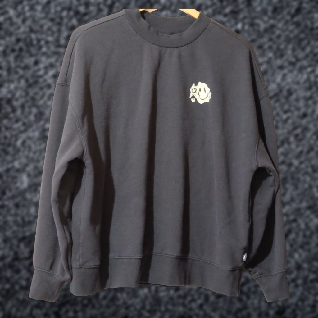 Vans Vans Sweatshirt Crewneck Black Pullover Men's M #H26-9 Size US M / EU 48-50 / 2 - 1 Thumbnail