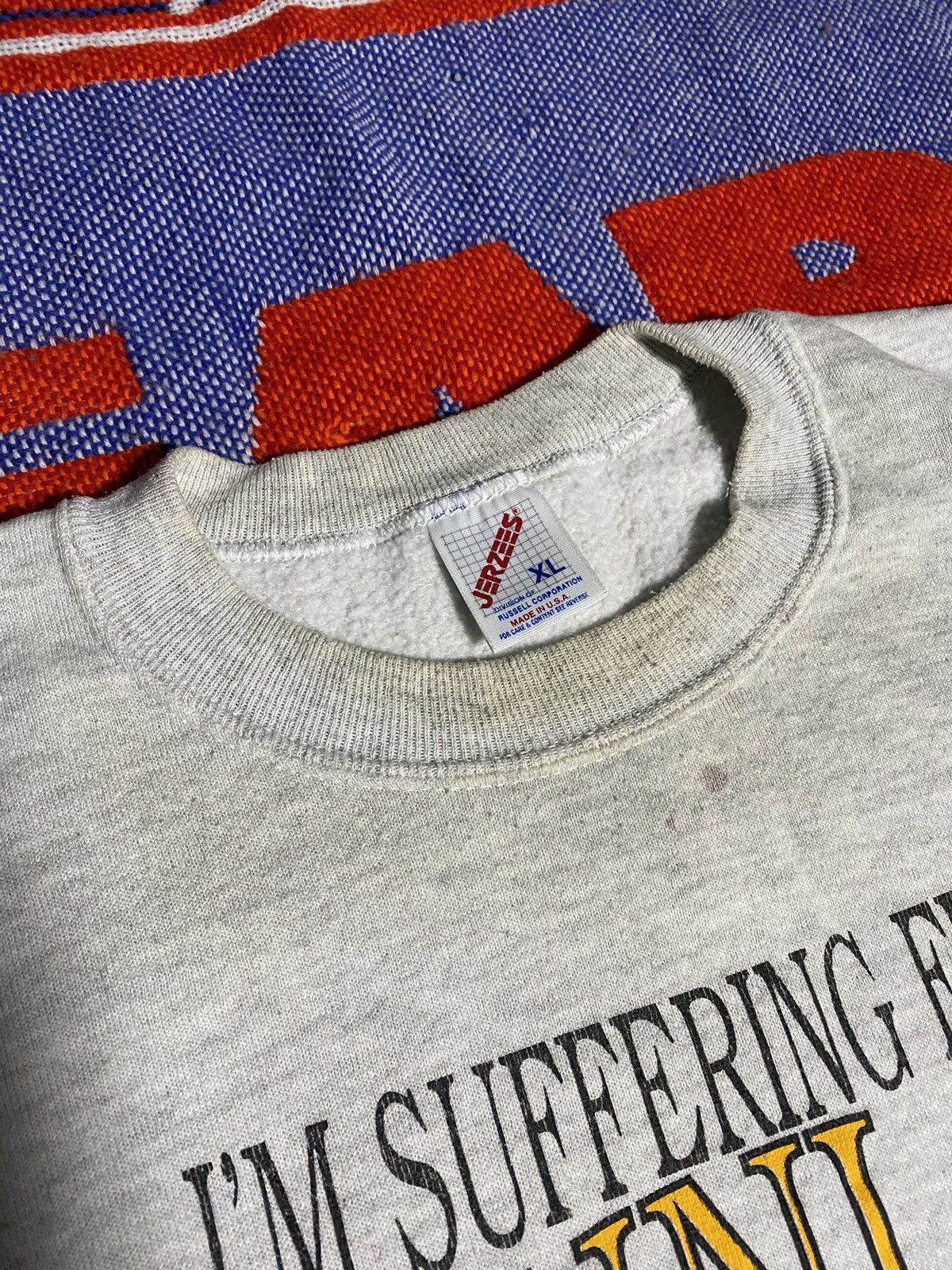 Jerzees × Vintage Vintage Jerzees 1994 “Dunlap” Joke Sweatshirt Size US XL / EU 56 / 4 - 9 Thumbnail