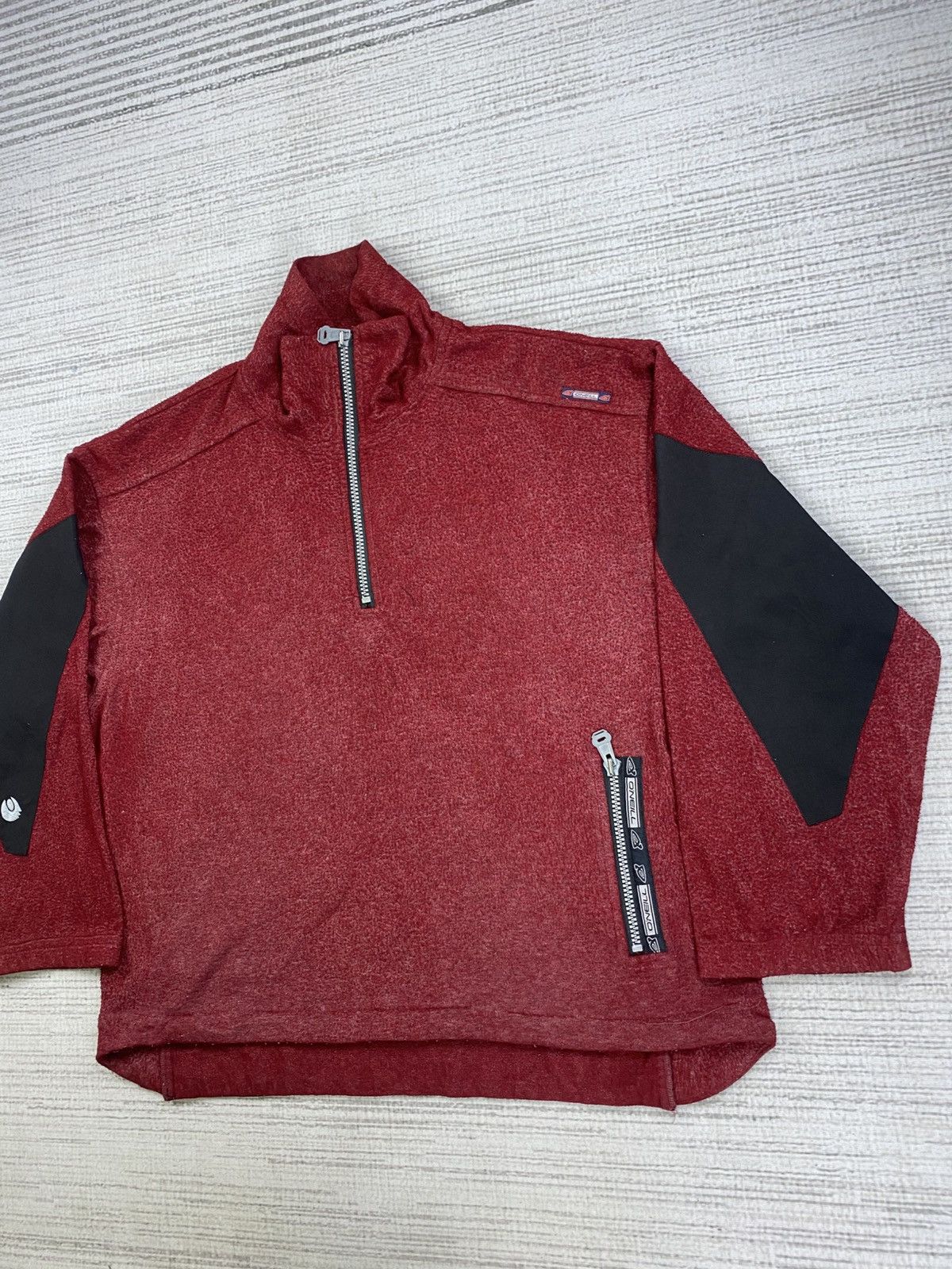 O'Neill × Vintage 90s O’Neill Cranberry Colour Halfzipper Surf Wear Jacket Size US XL / EU 56 / 4 - 5 Thumbnail