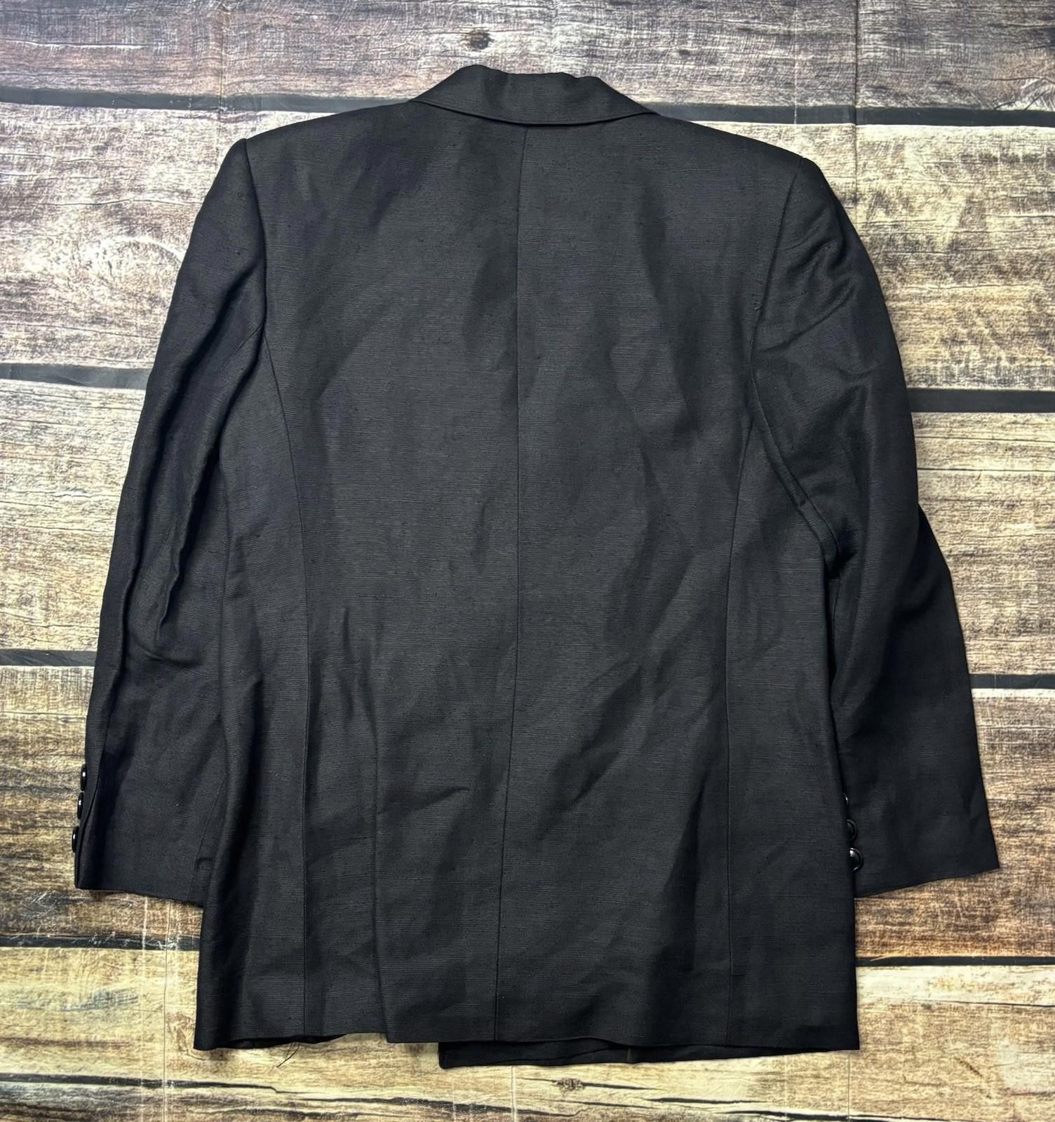 Other Giorgia Sant Angelo Blazer Jacket Womens 10 Linen Blend Size L / US 10 / IT 46 - 3 Thumbnail