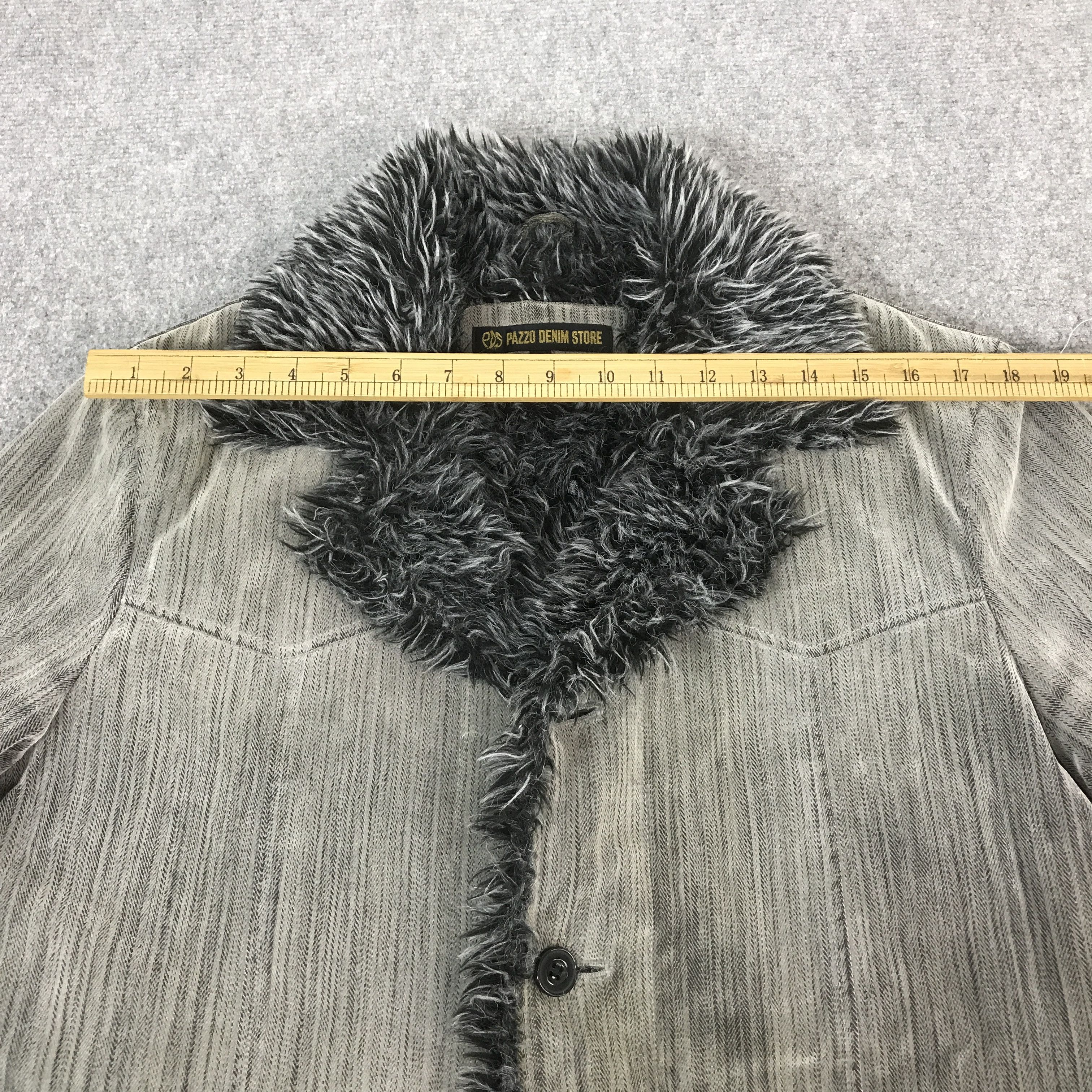 If Six Was Nine JAPANESE PAZZO DENIM STORE FUR STYLE JACKET K71B5 Size US L / EU 52-54 / 3 - 6 Thumbnail