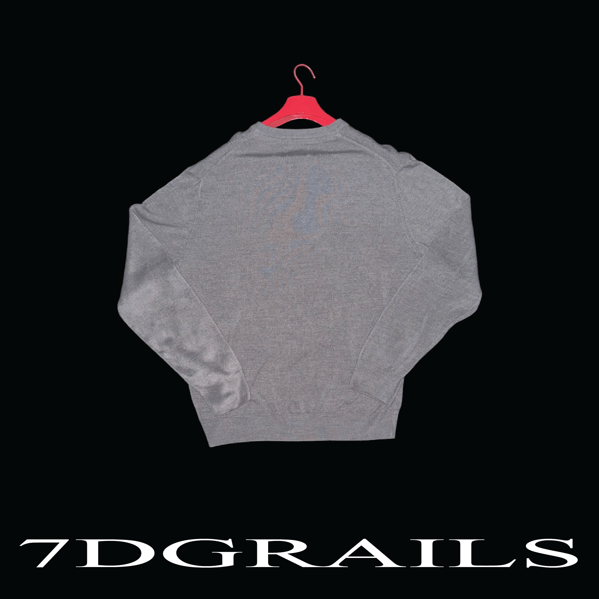 Saddlebred gray vintage vneck sweater Size US XL / EU 56 / 4 - 5 Thumbnail