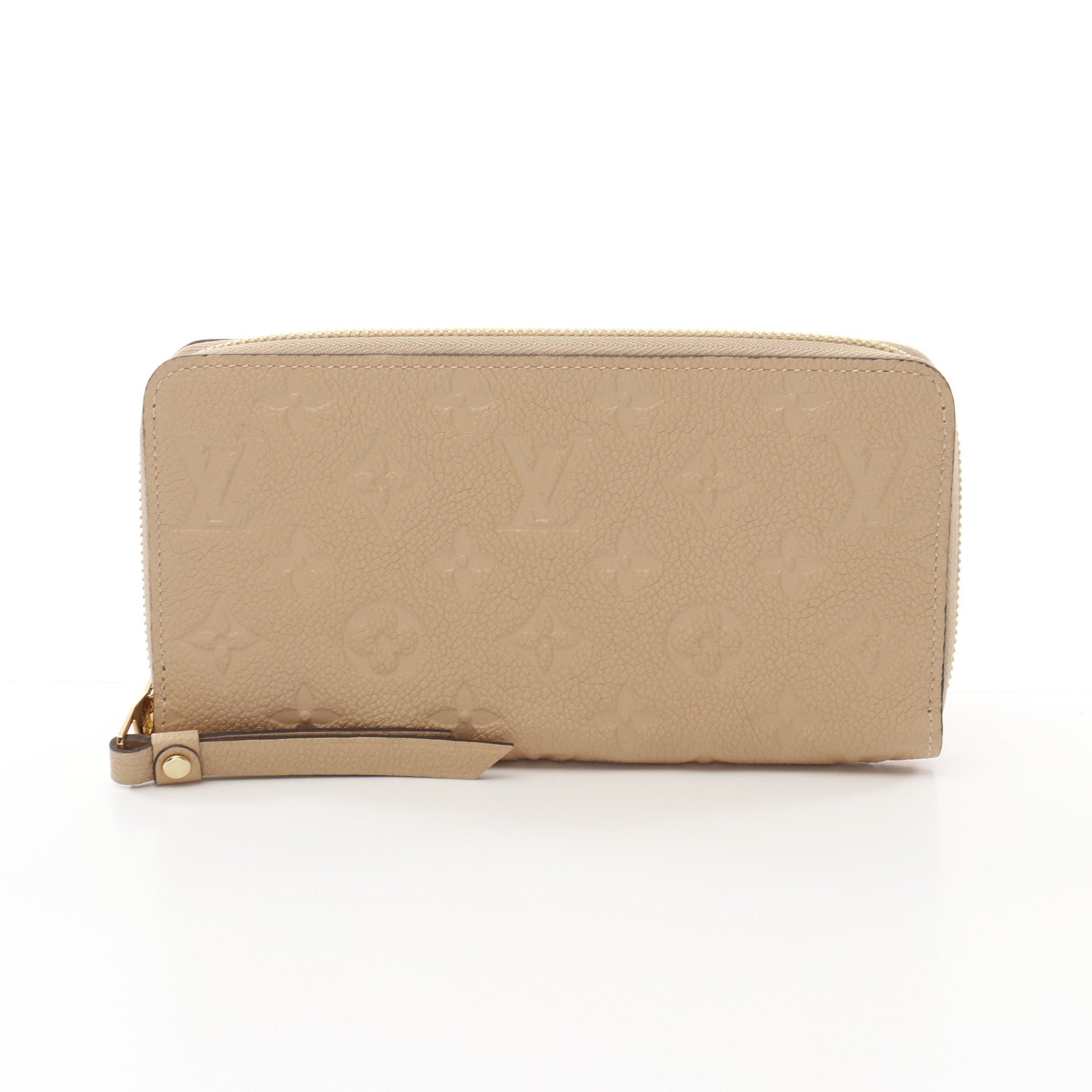 Louis Vuitton Louis Vuitton Zippy Wallet Monogram Empreinte Dune Round Zipper Long Leather Beige Size ONE SIZE - 1 Thumbnail