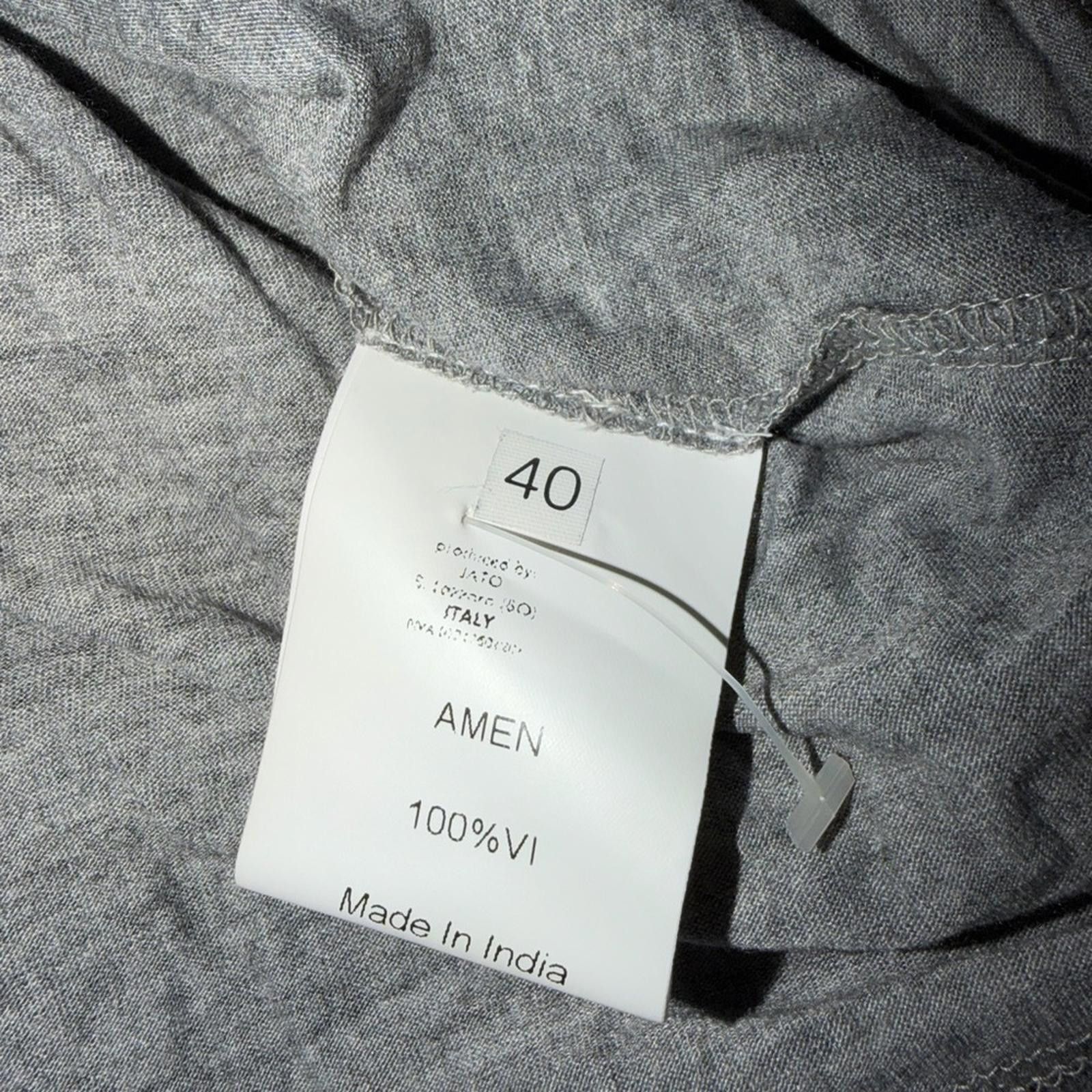 Other AMEN Couture Gray Embellished Racerback Tank Top Size L / US 10 / IT 46 - 4 Thumbnail