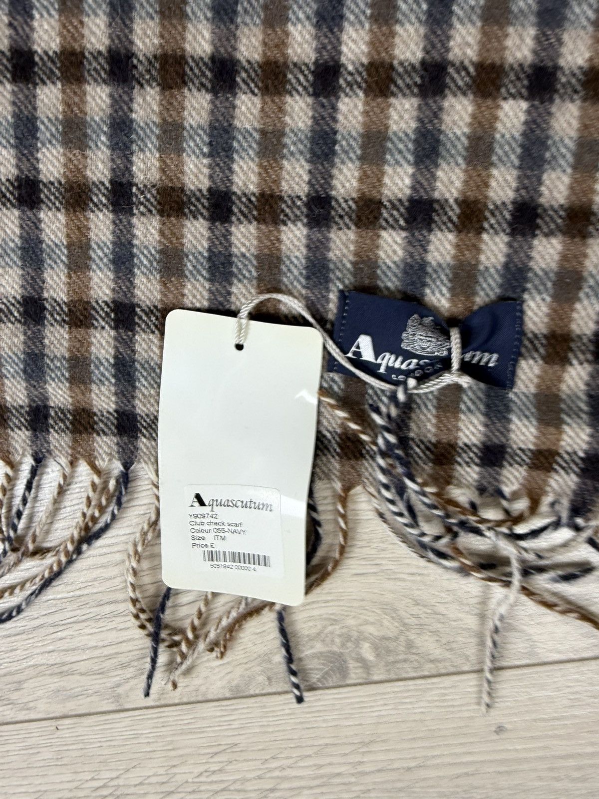 Aquascutum Aquascutum Club Check Scarf Size ONE SIZE - 5 Thumbnail