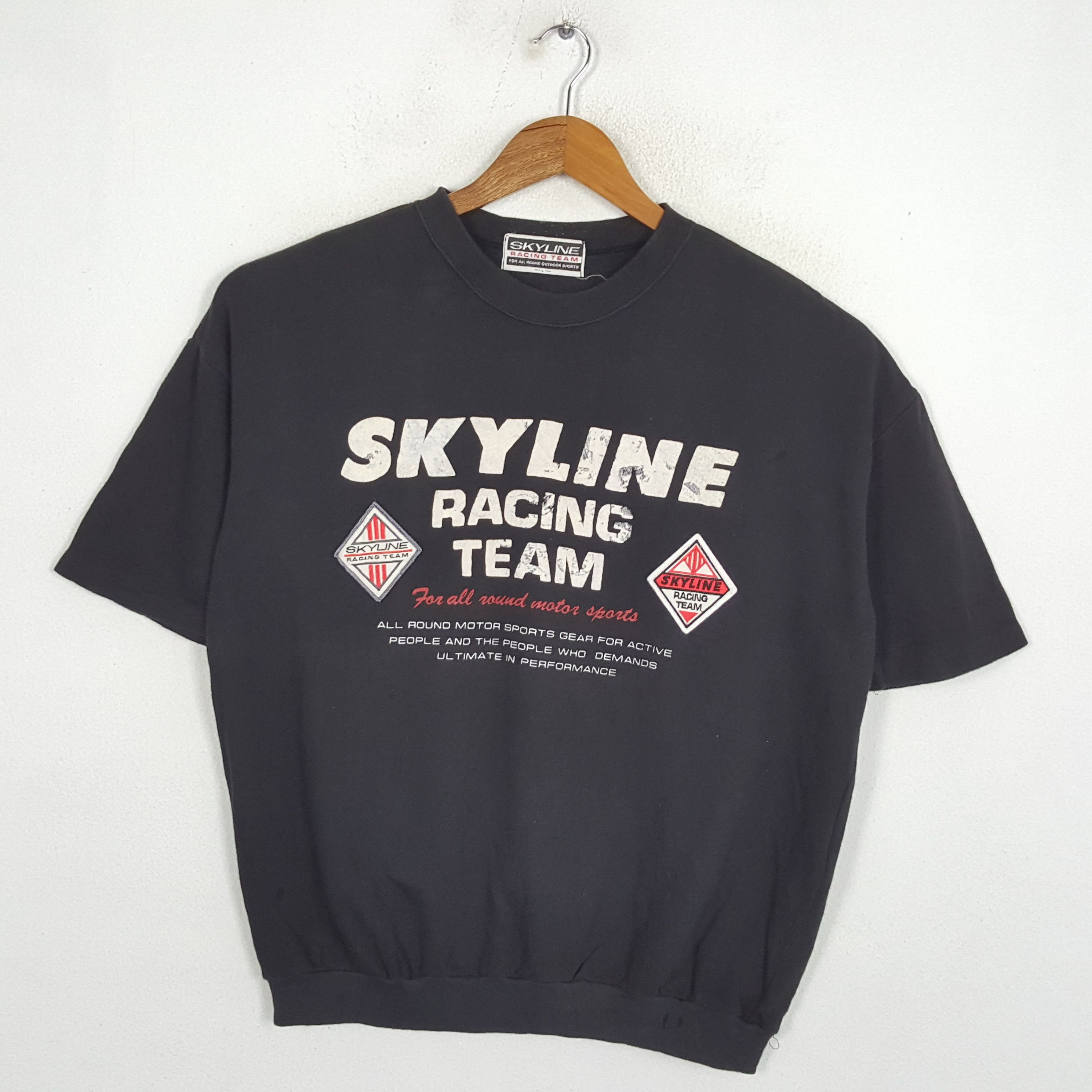 Japanese Brand × Vintage Vintage SKYLINE RACING TEAM Japanese Racing Team T-Shirts Size US XL / EU 56 / 4 - 1 Thumbnail