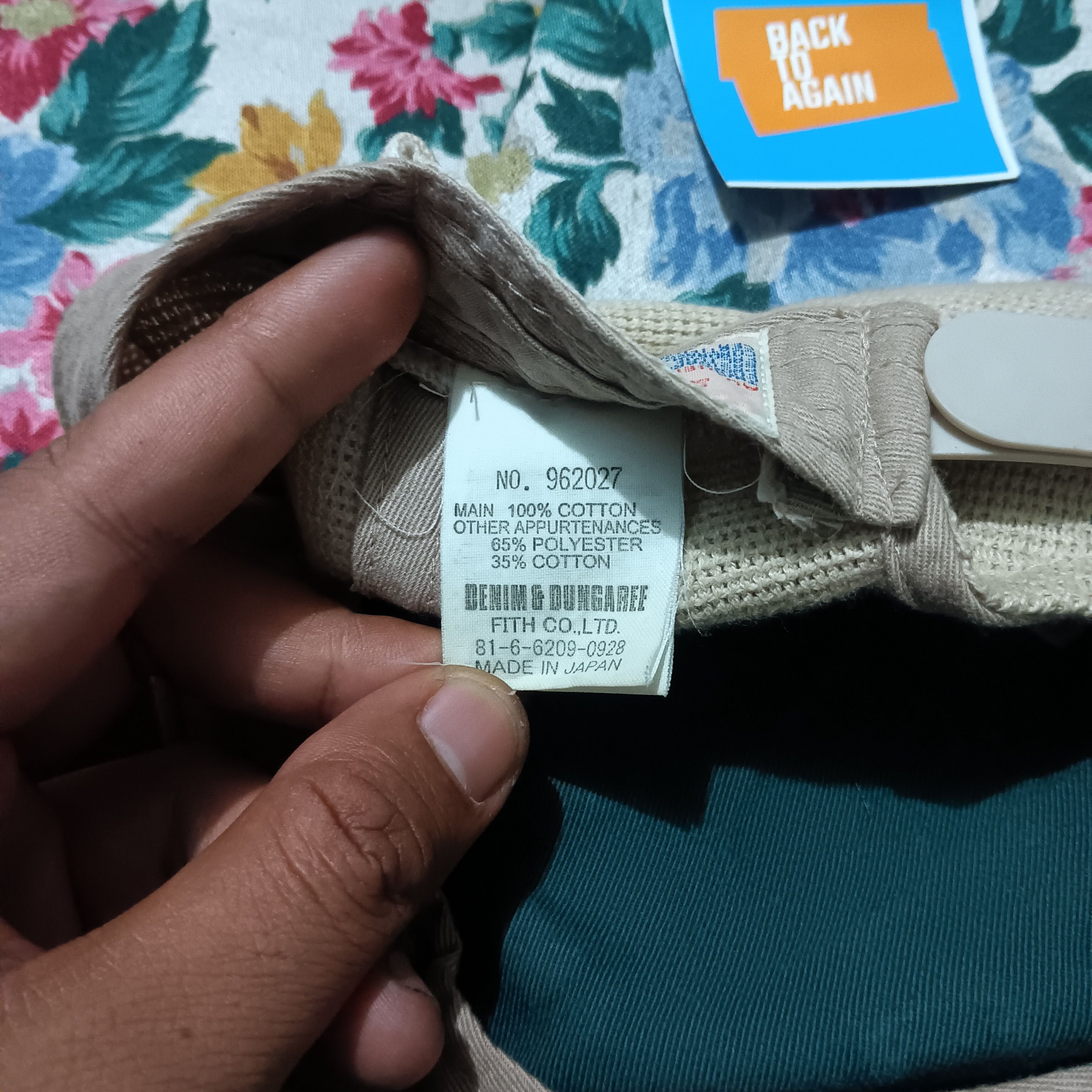 Japanese Brand Vintage Denim Dungaree by fifth japan hat Size ONE SIZE - 3 Thumbnail