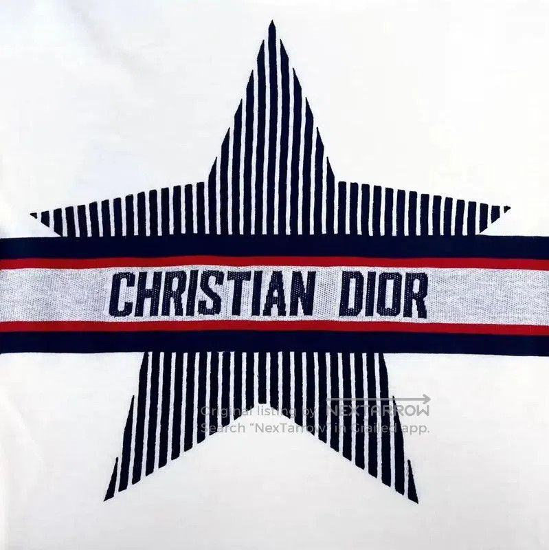 Dior Dior Star Logo Cotton Blend Short Sleeve T. Size XS / US 0-2 / IT 36-38 - 4 Thumbnail
