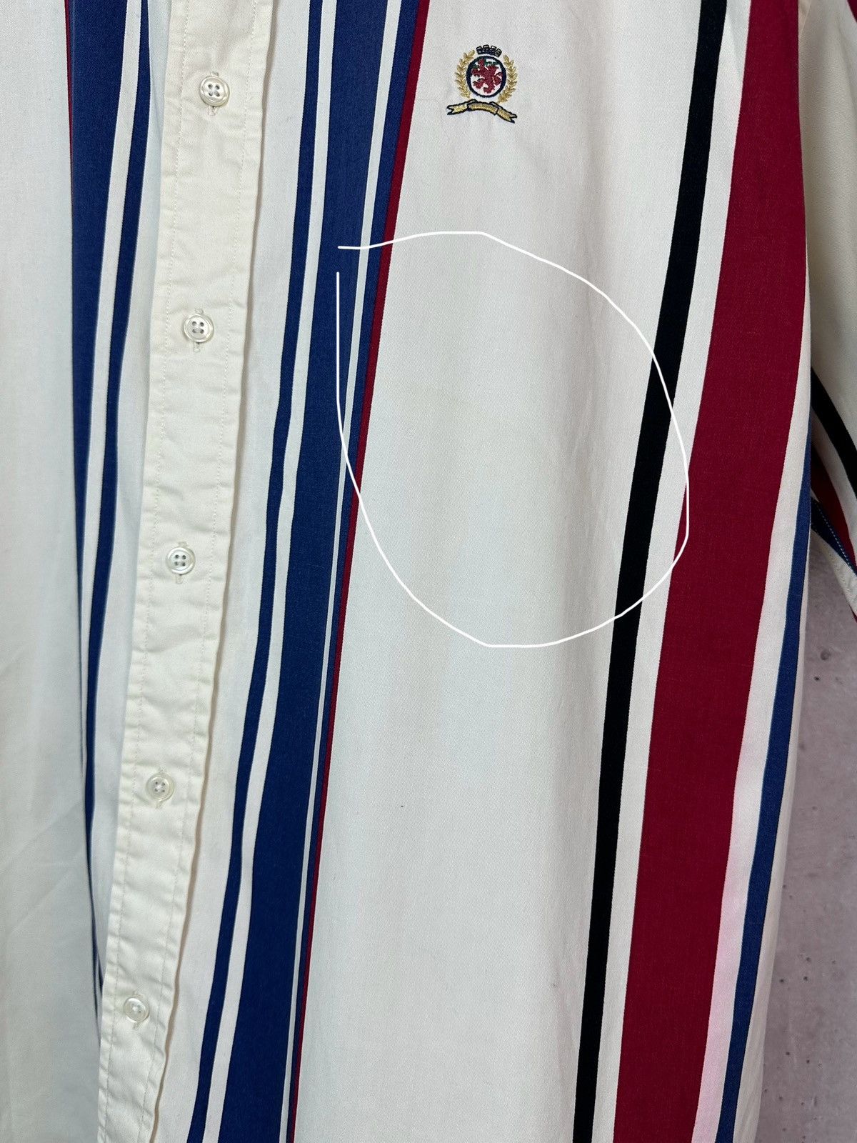 Tommy Hilfiger Vintage Tommy Hilfiger Stripped Logo Short Sleeve Shirt Size US XL / EU 56 / 4 - 6 Thumbnail