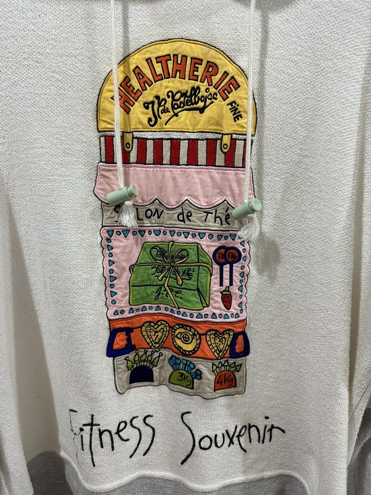 Jean Charles De Castelbajac 90’s JC Castelbajac Fitnes Souviner Hoodie Size US L / EU 52-54 / 3 - 8 Thumbnail