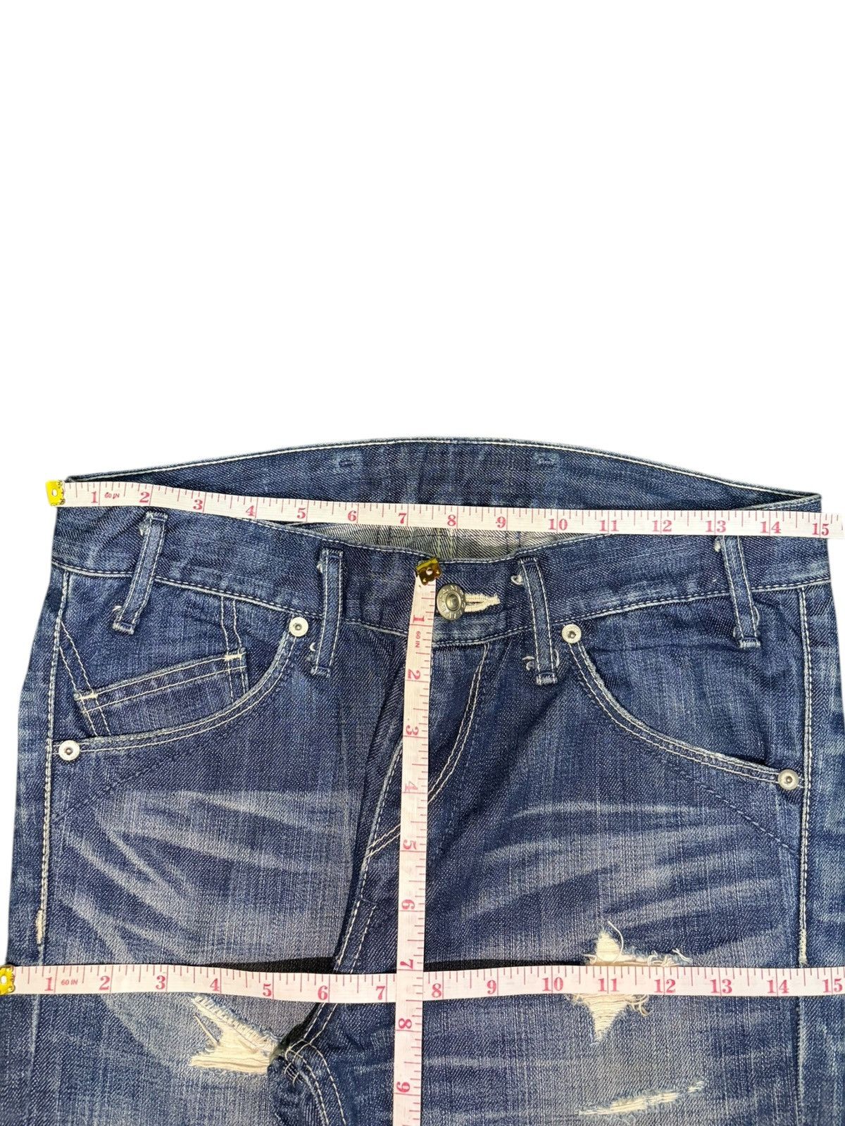 Ksubi Vintage Japanese Brand Heavy Distressed Jeans Size 30" / US 8 / IT 44 - 6 Thumbnail